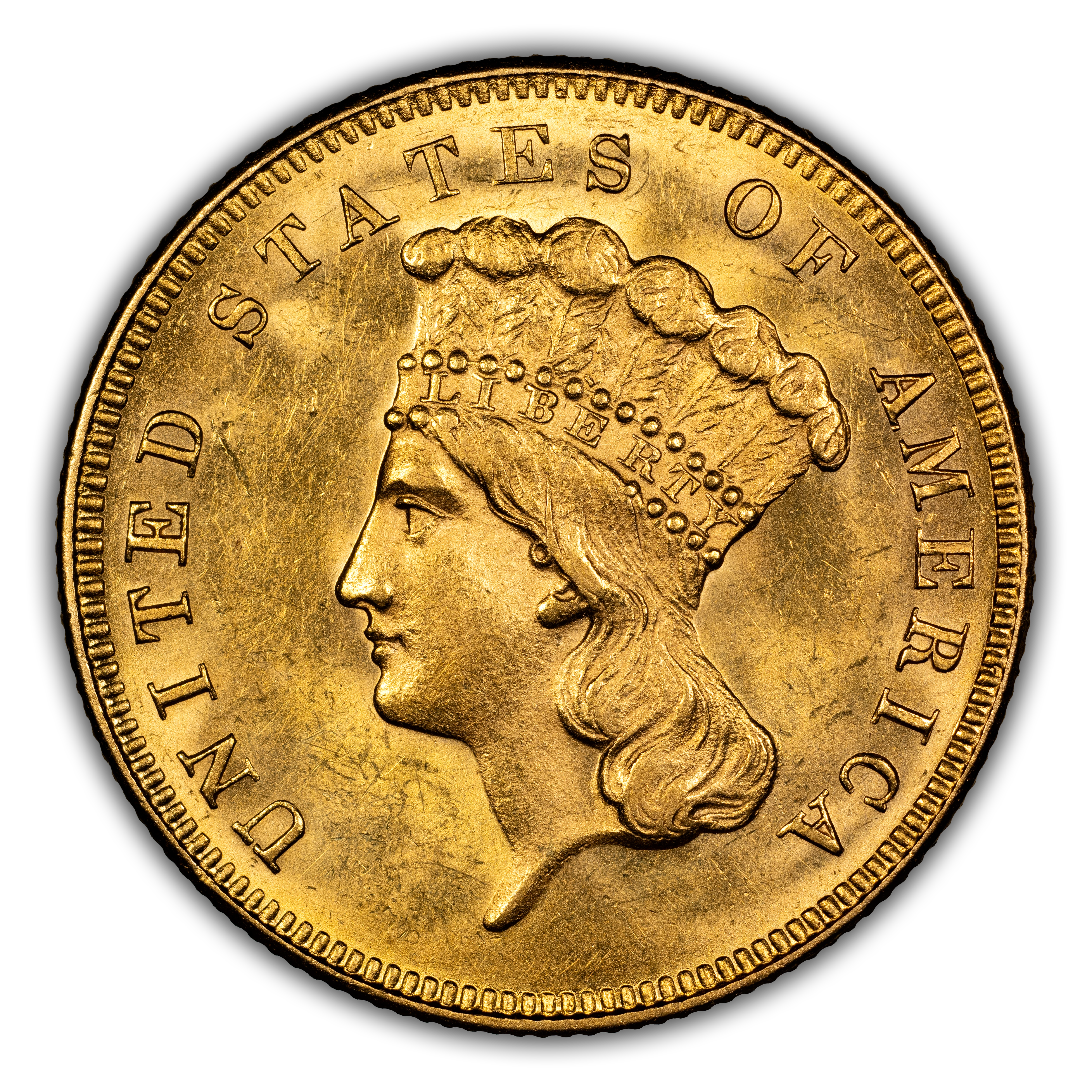 1855 $3 MS