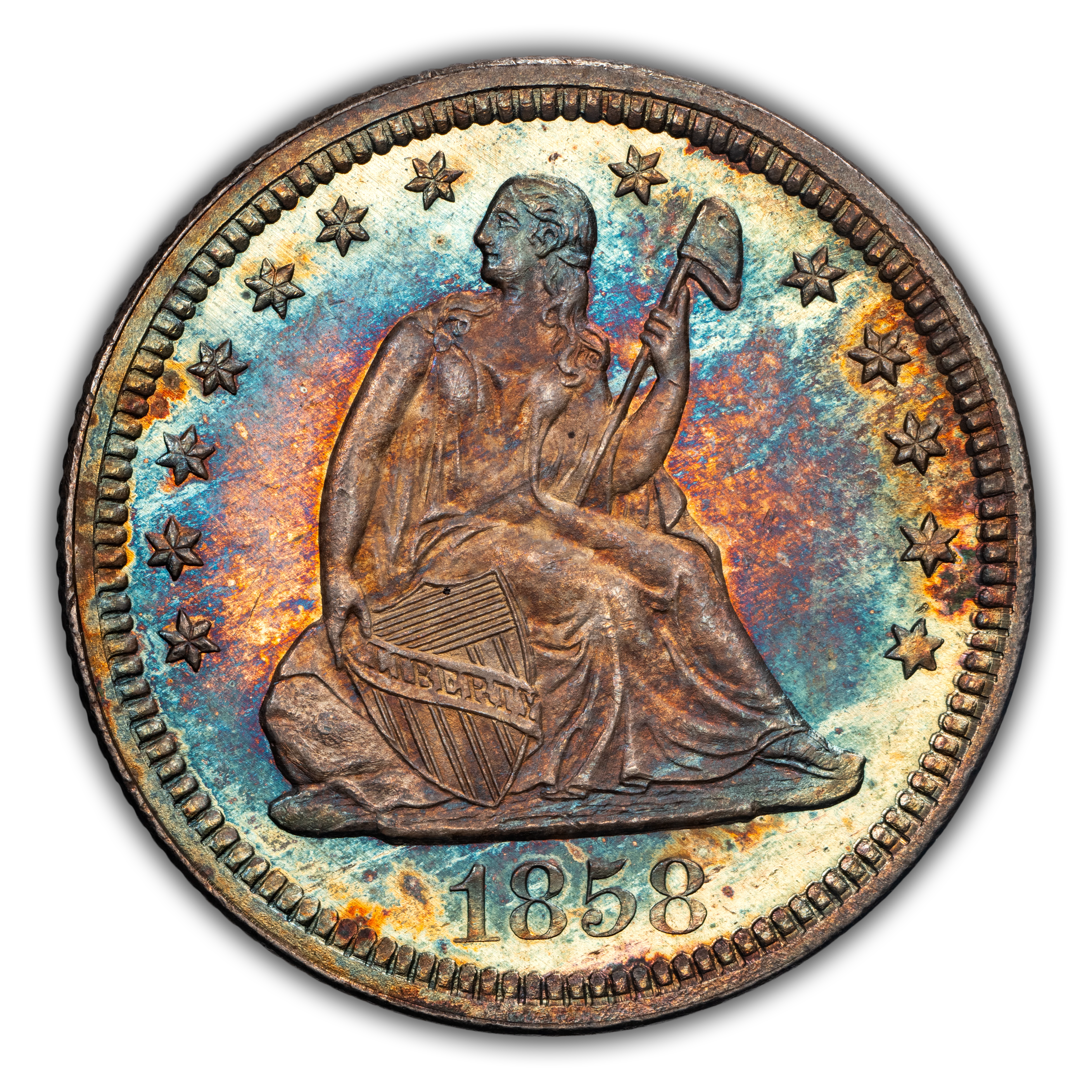 1858 25c MS