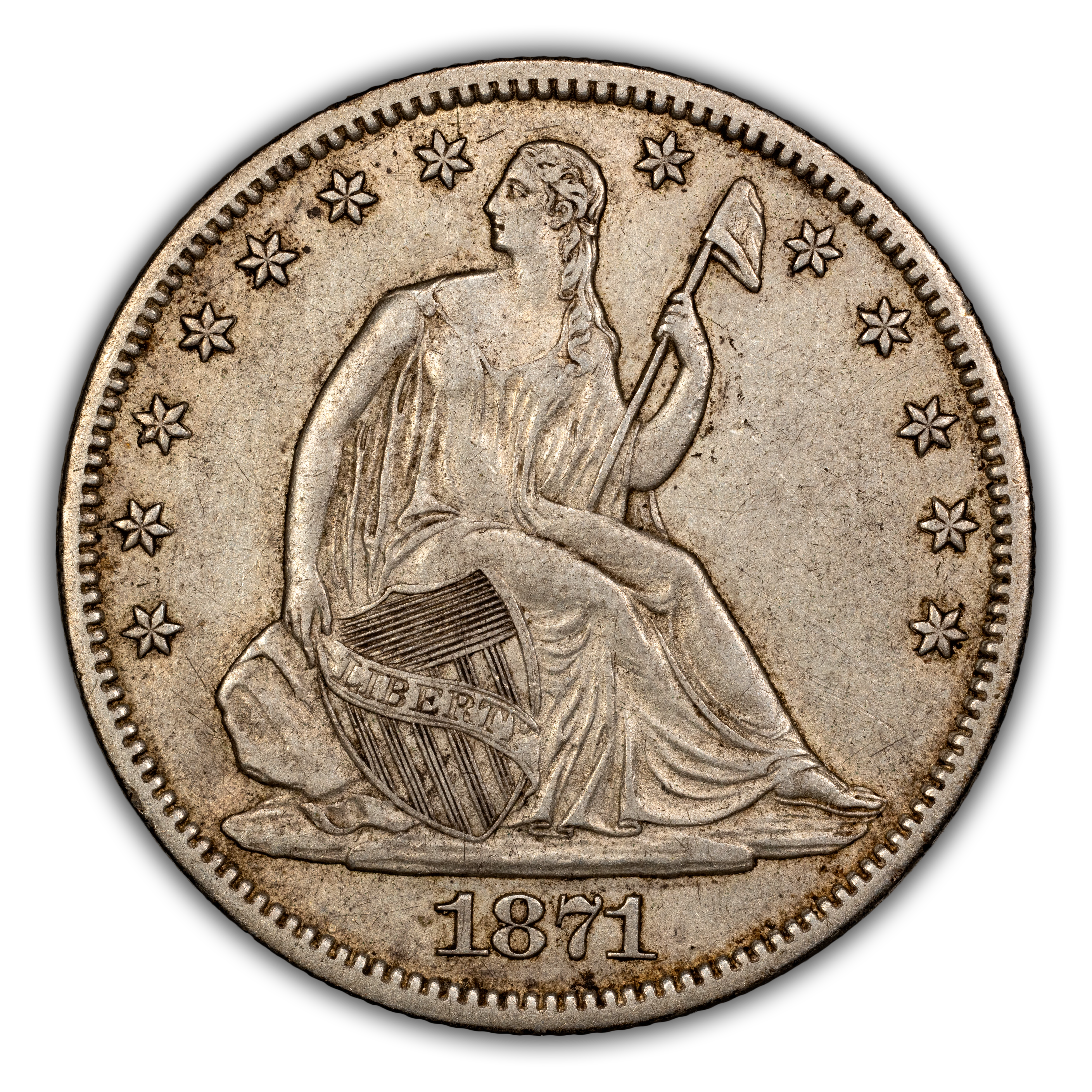 1871-S 50c MS