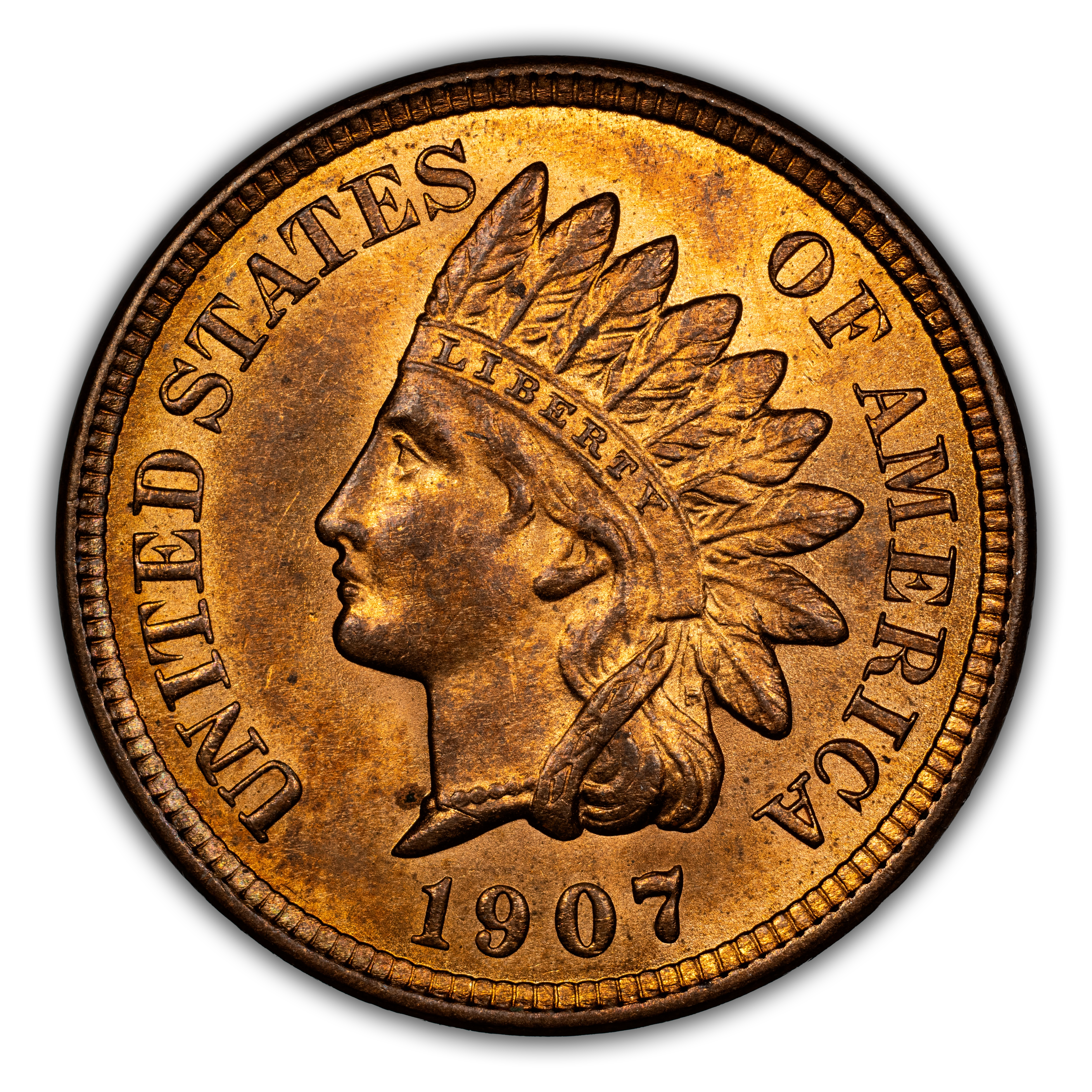 1907 1c MS RB