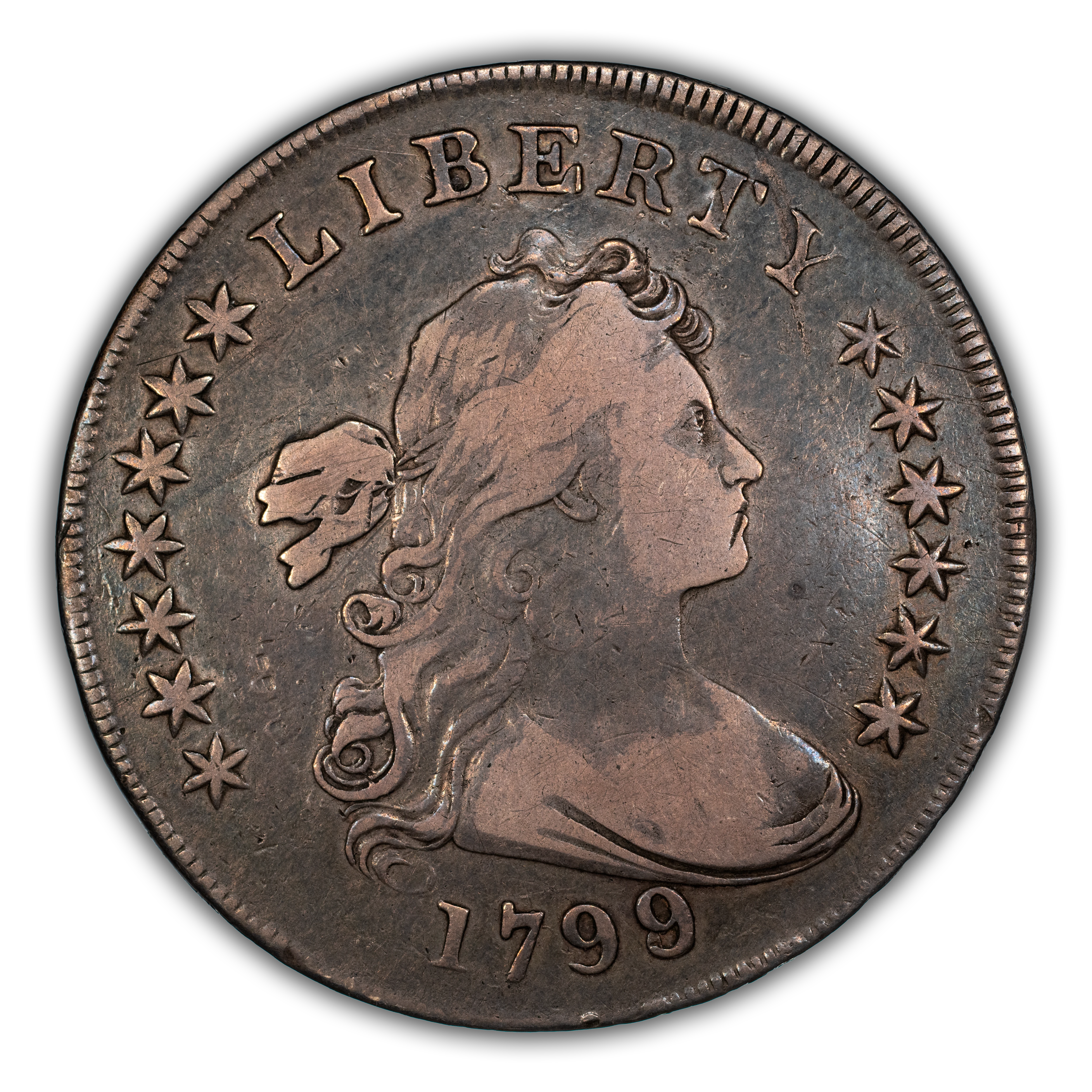 1799/8 $1 13 Stars Reverse MS