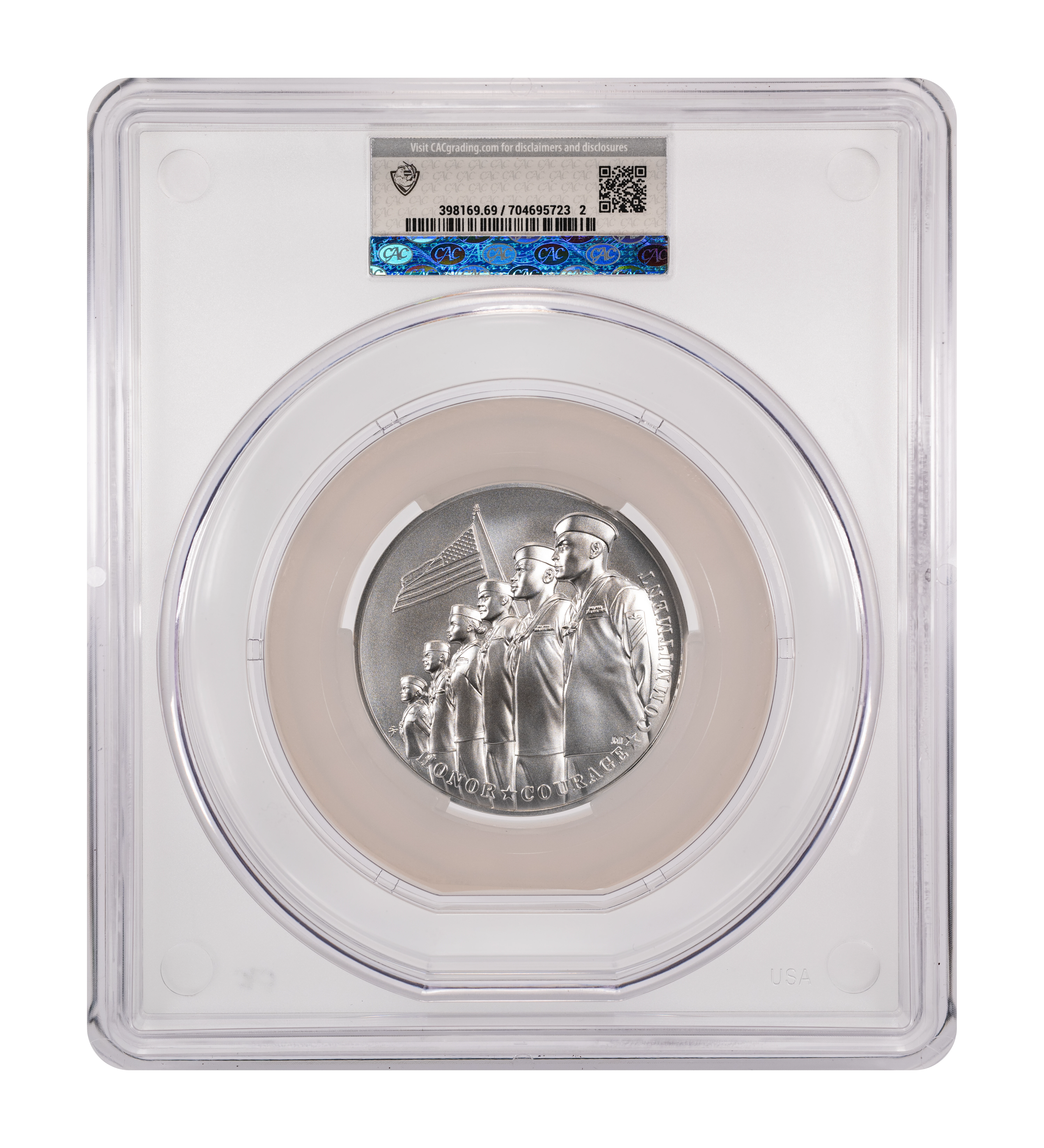 (2023) Medal 2.5oz Silver, U.S Navy, Matte Finish MS