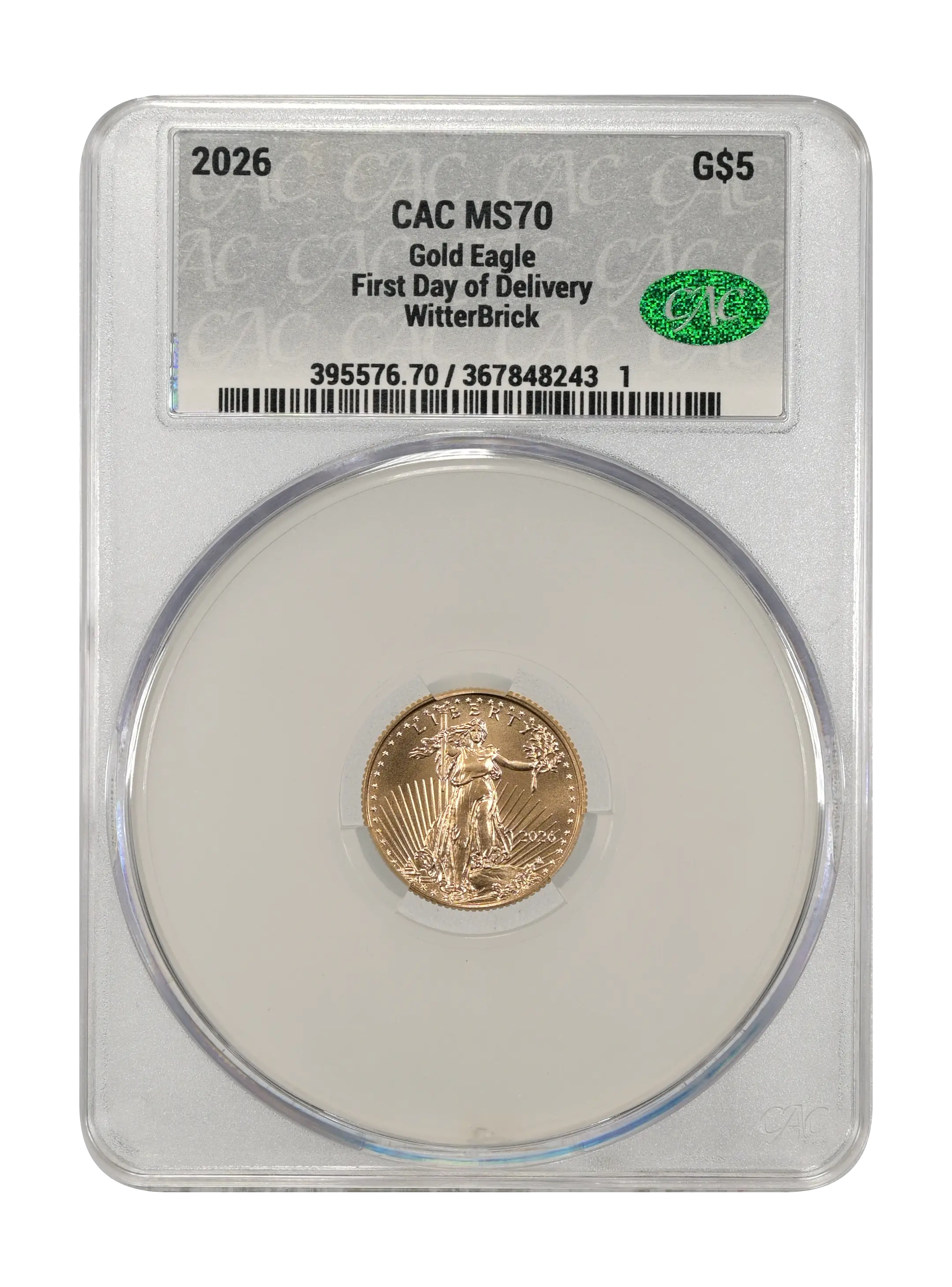 2026 $5 Gold Eagle MS