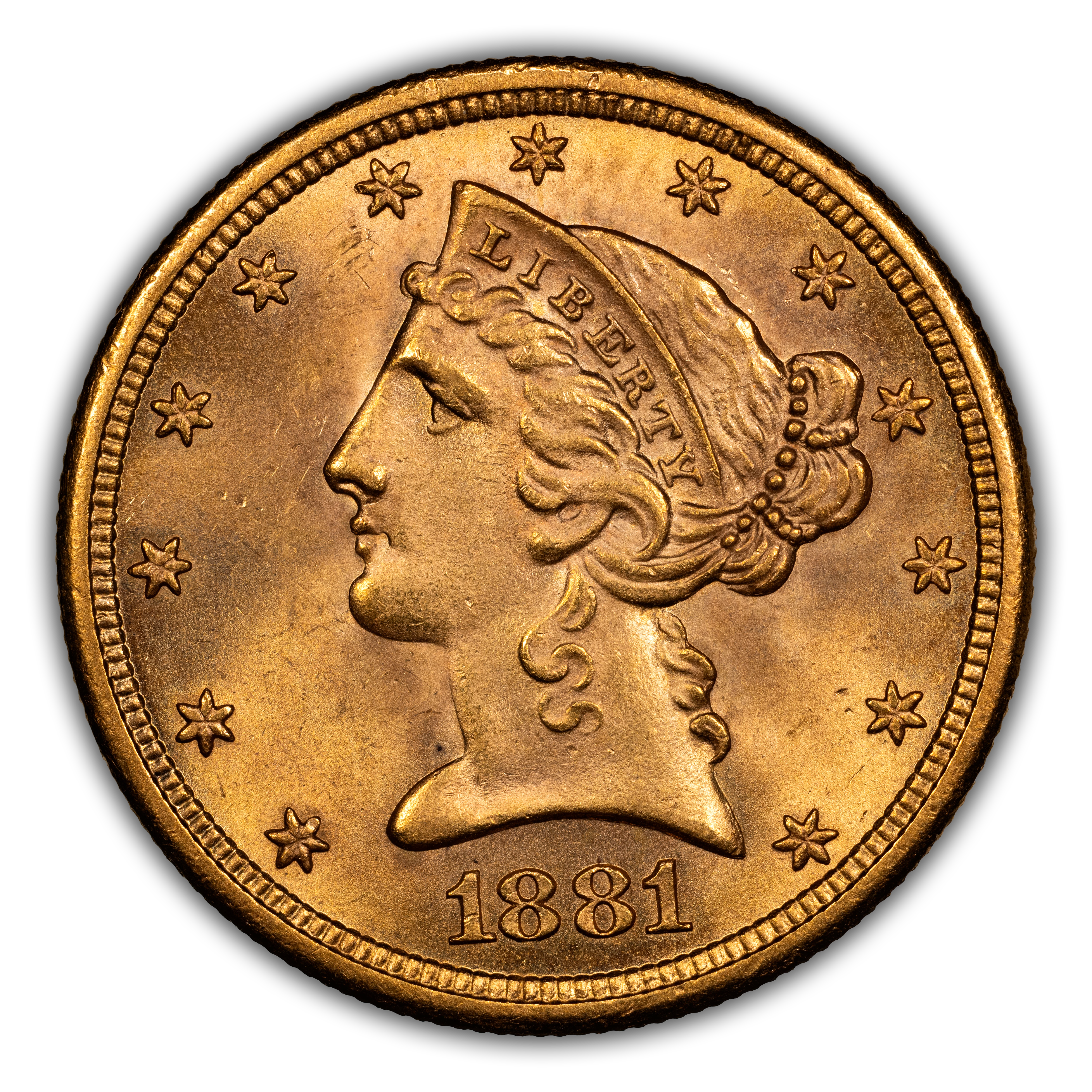 1881-S $5 MS