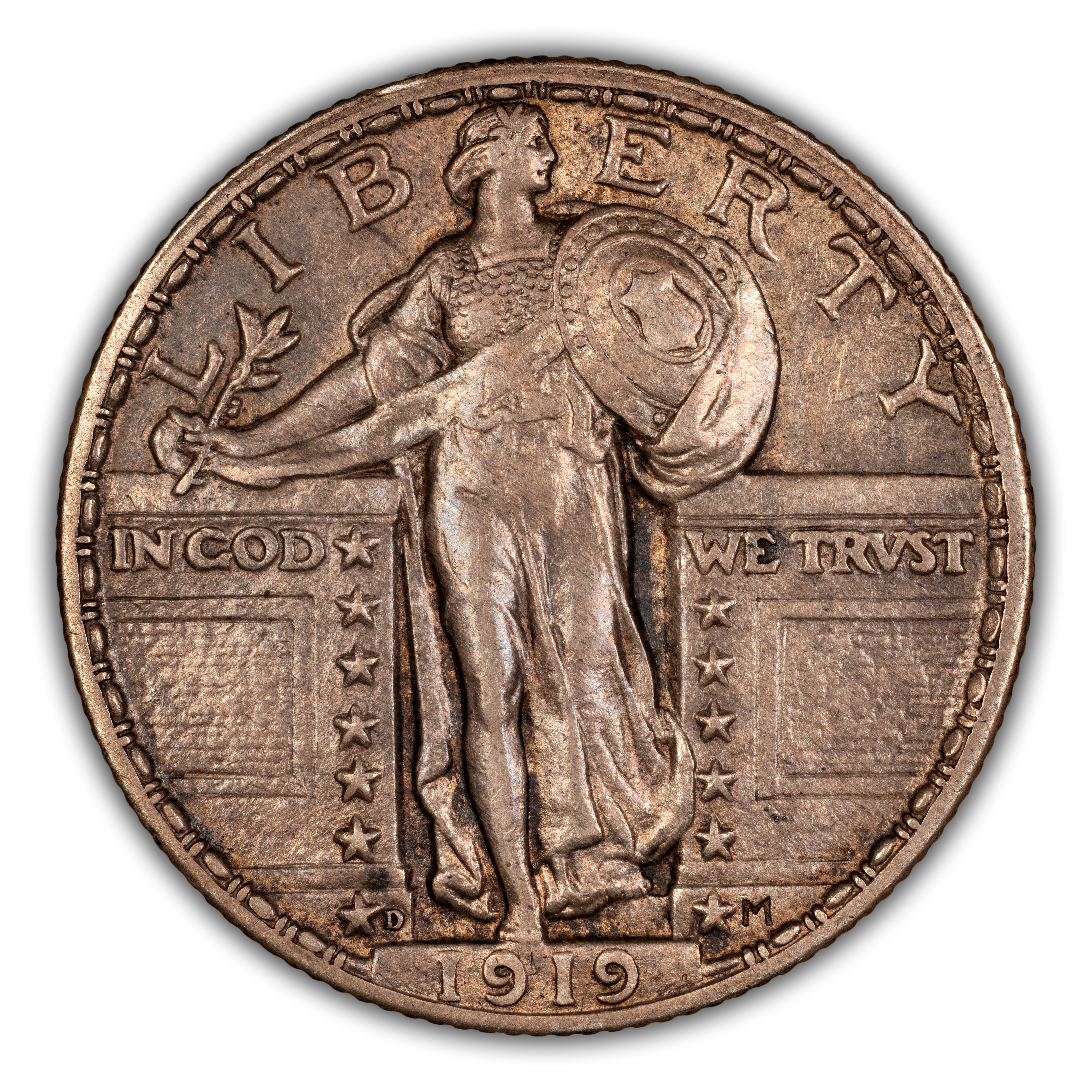1919-D 25c MS FH