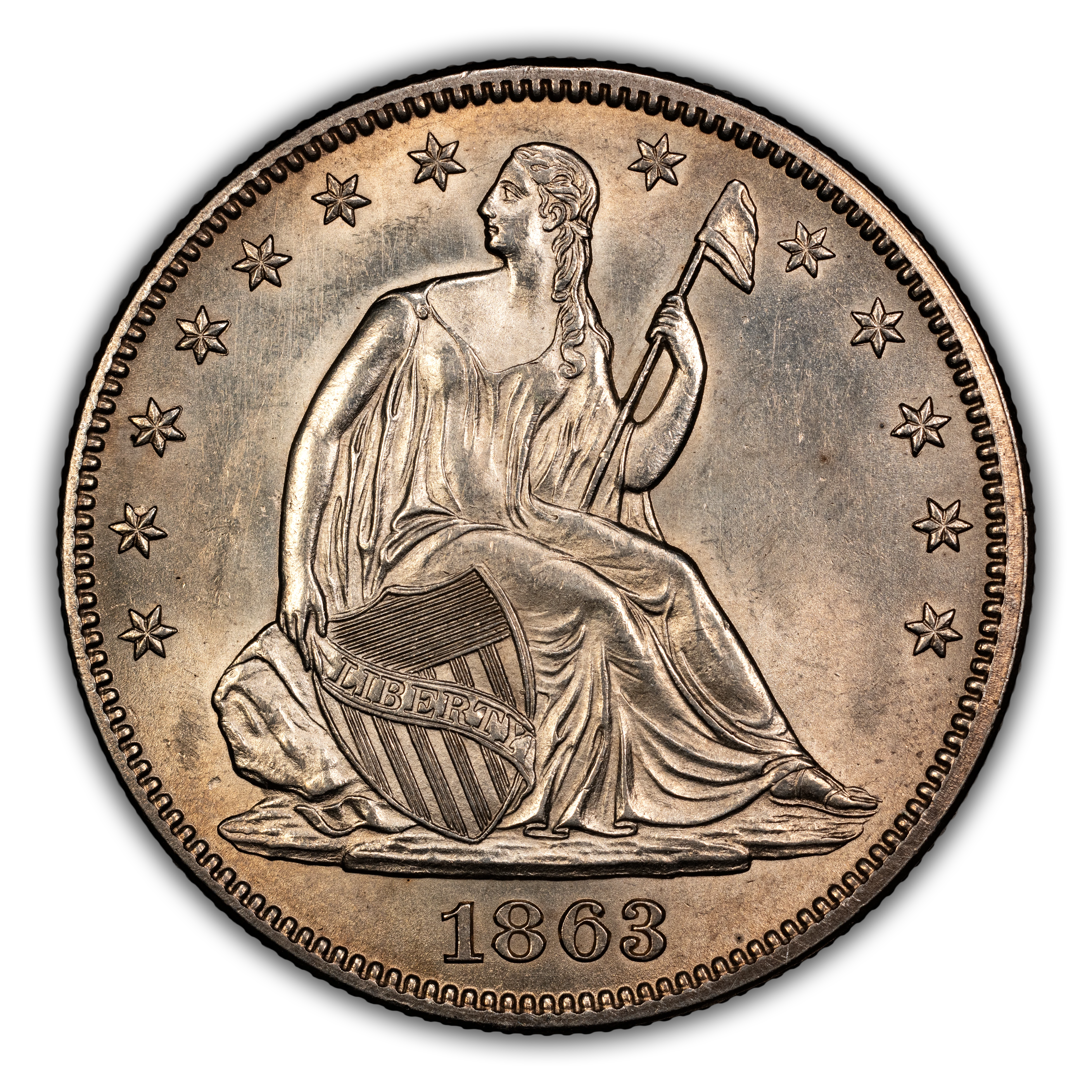 1863 50c MS