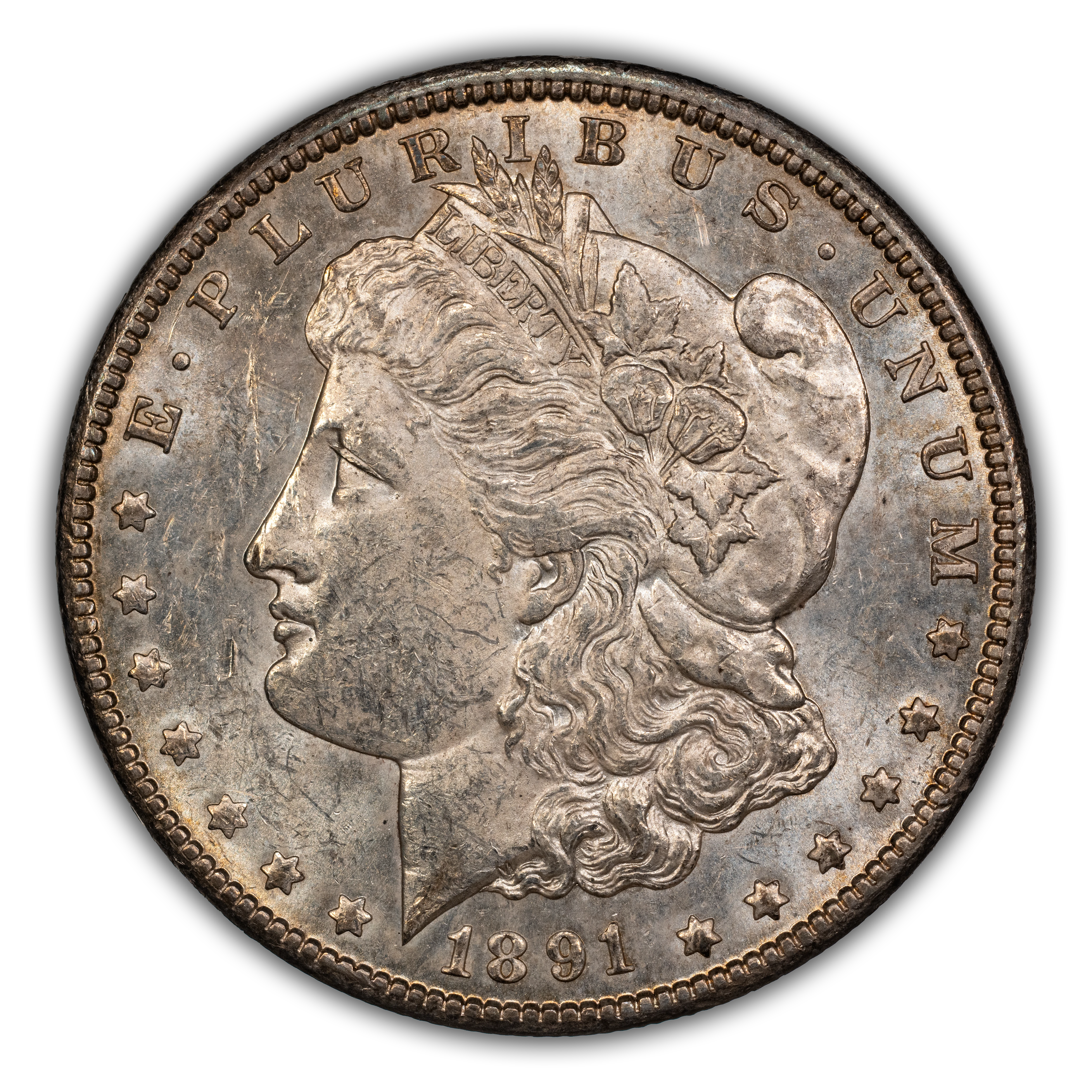 1891-CC $1 Normal Date, C/C Right, VAM-8A MS