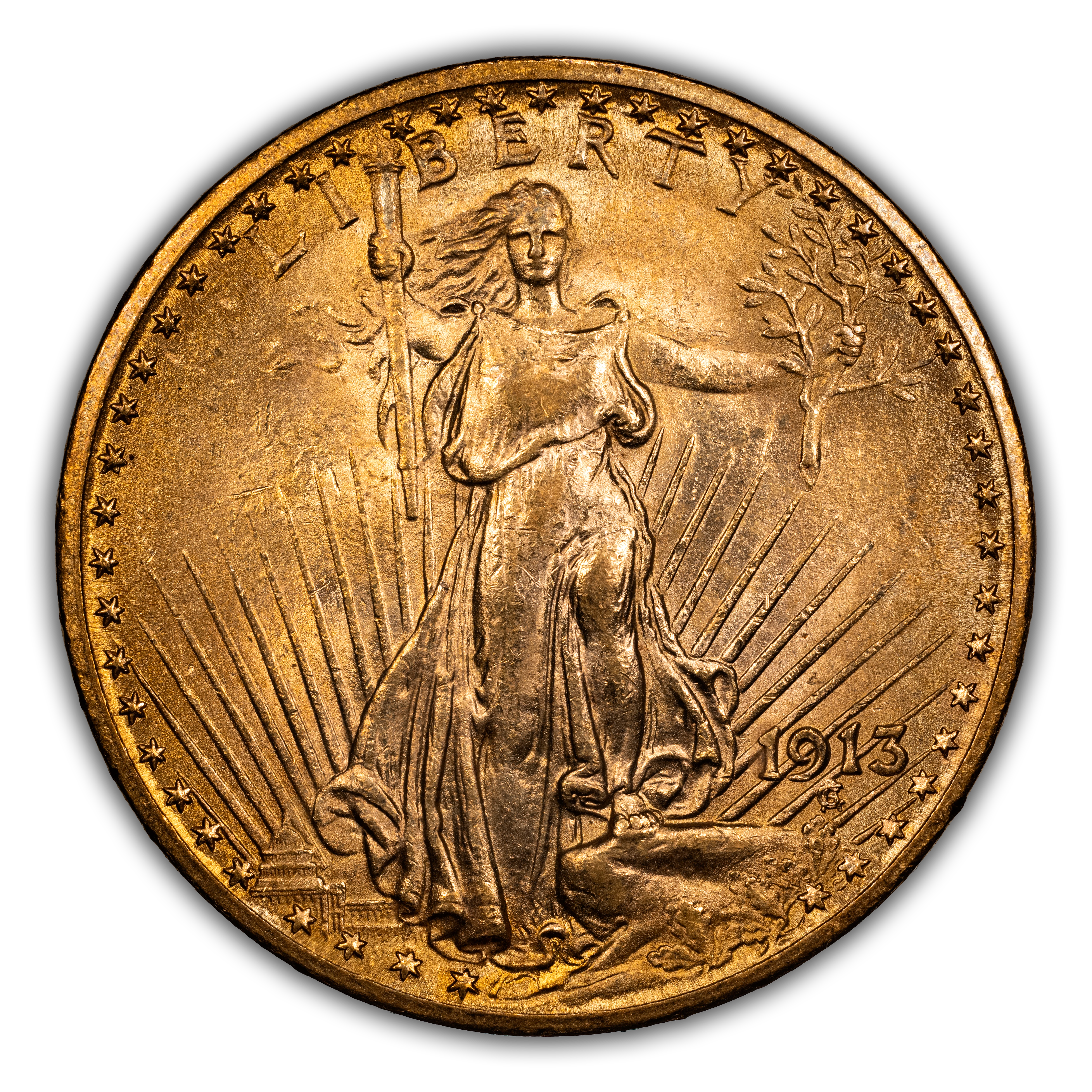1913 $20 MS