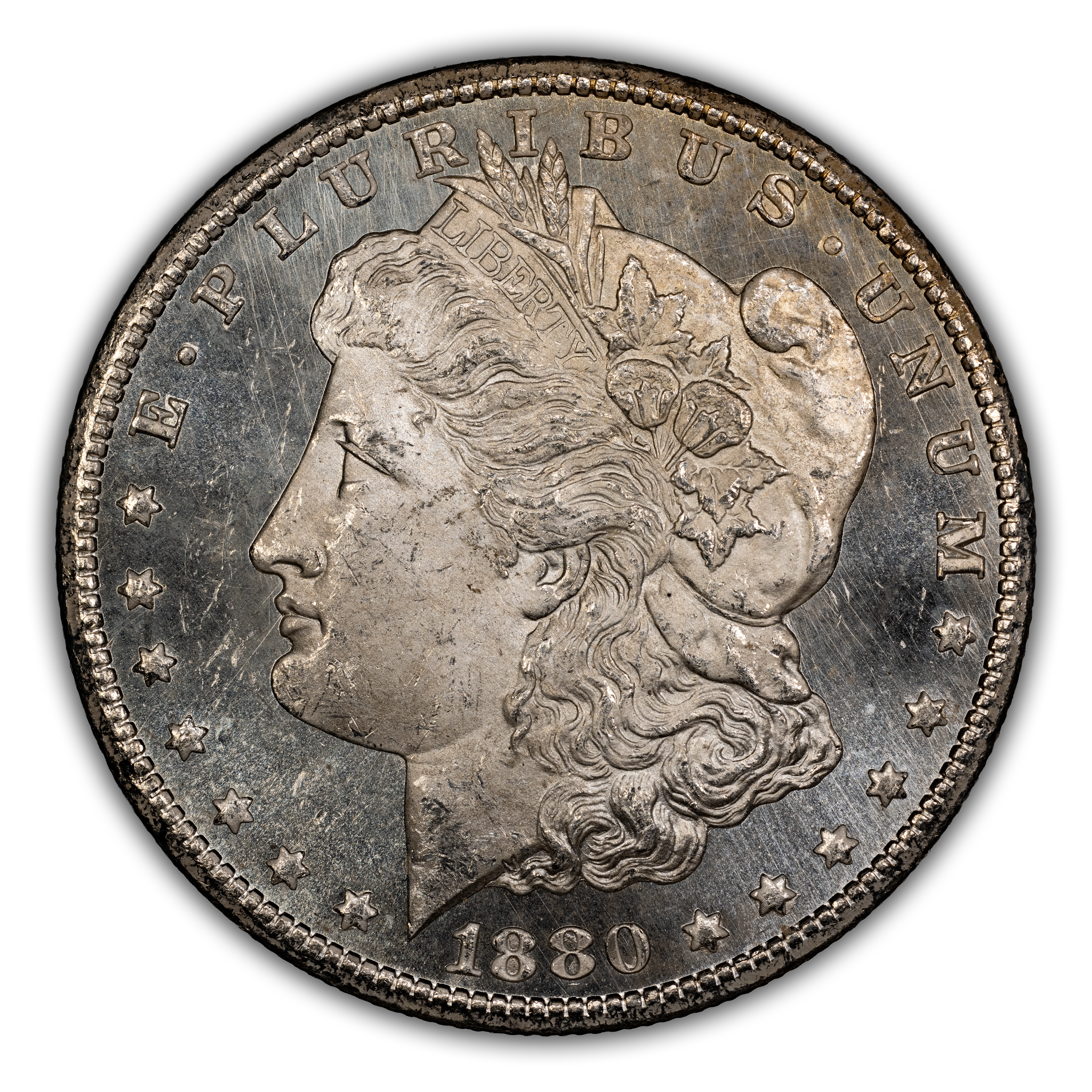 1880-CC $1 8/Low 7 MS PL