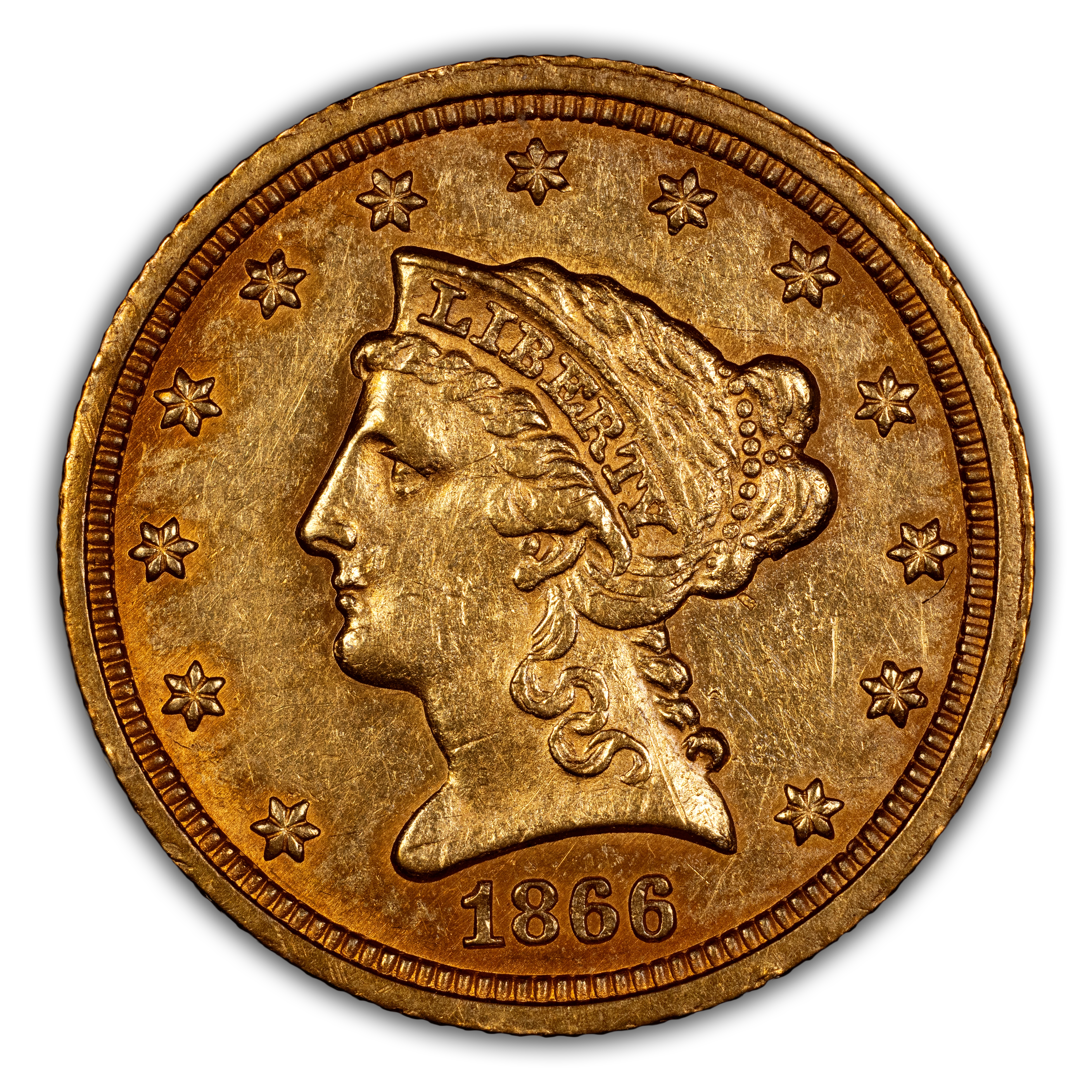 1866 $2 1/2 MS