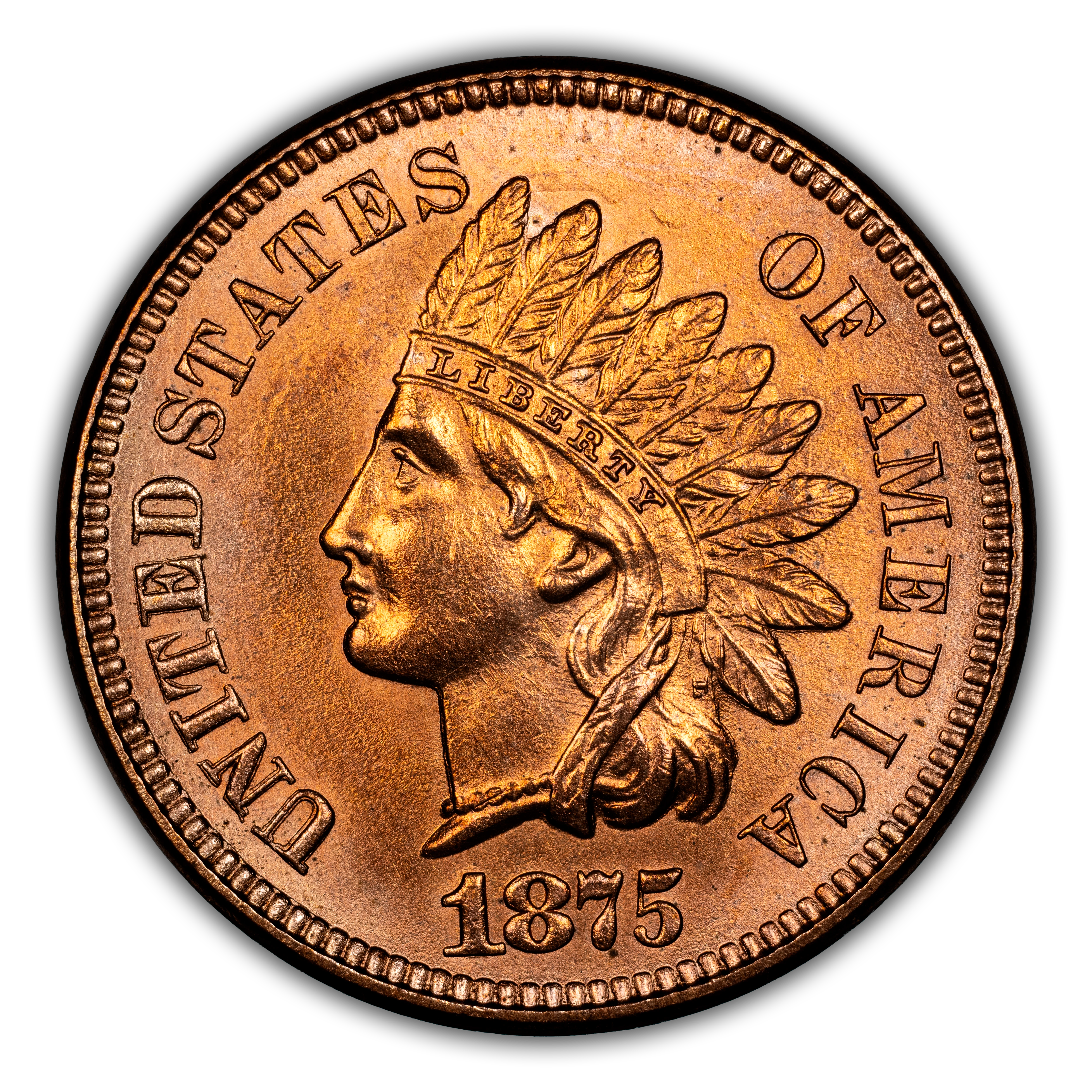 1875 1c MS BN