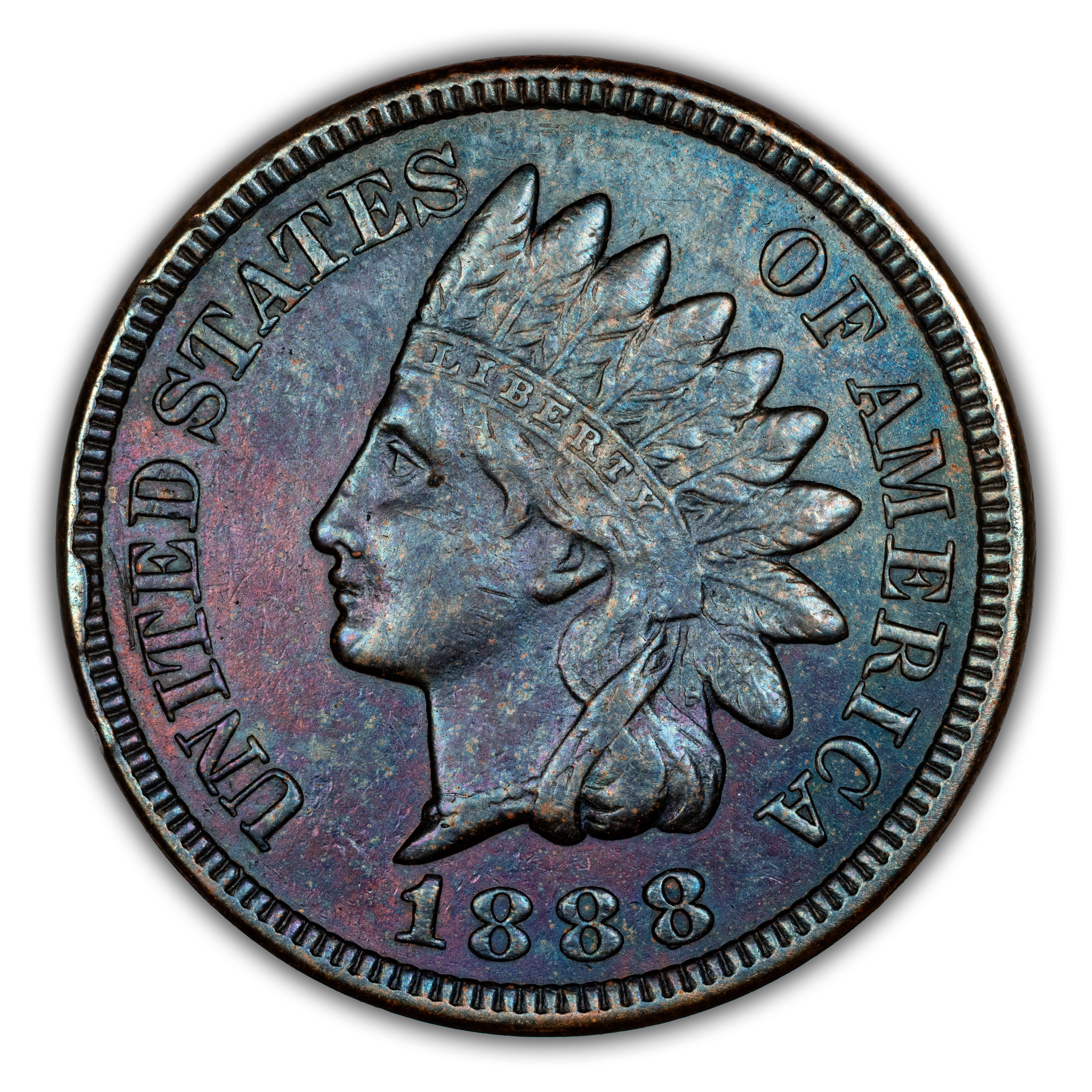 1888/7 1c Overdate, FS-301, S-1 MS BN