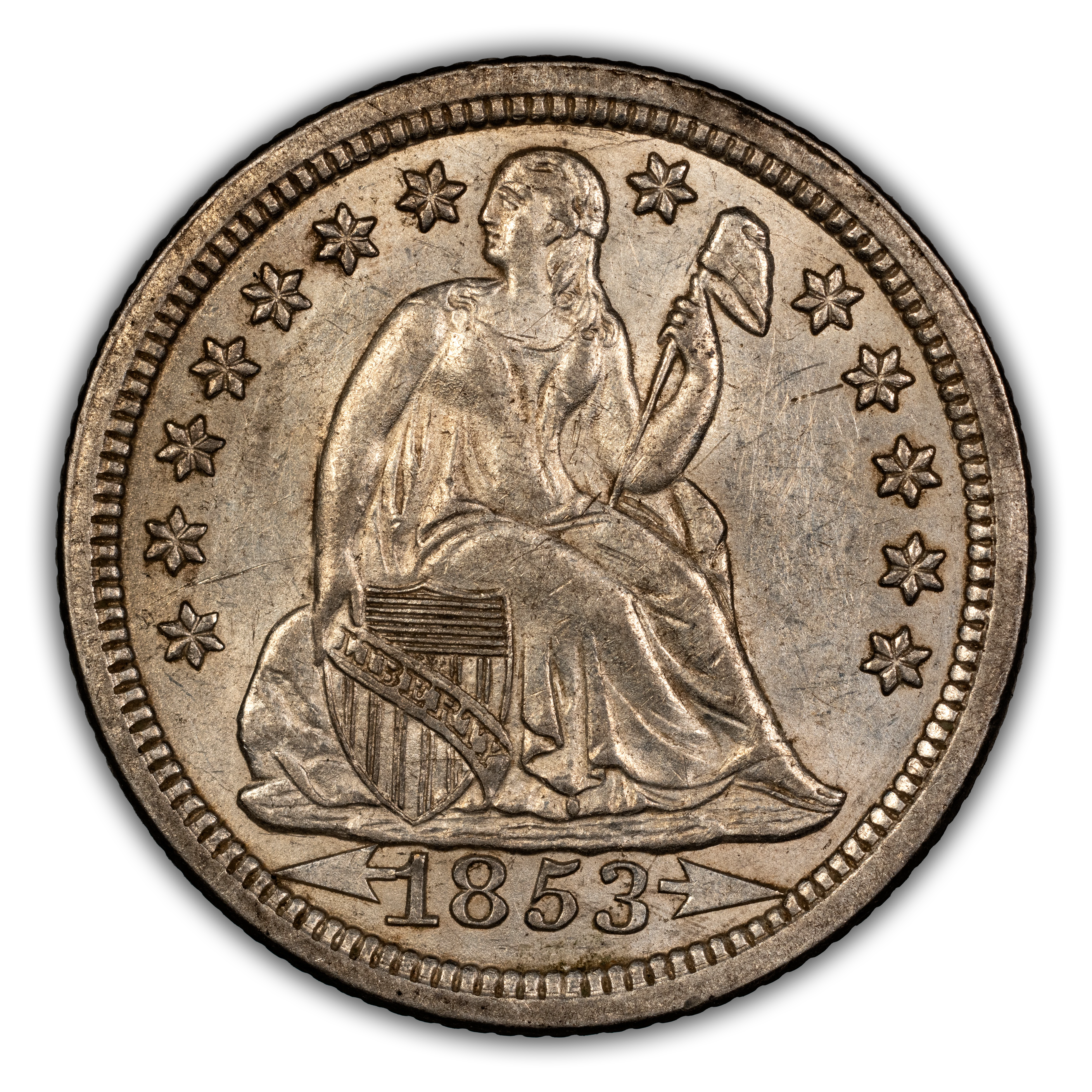 1853 10c Arrows MS