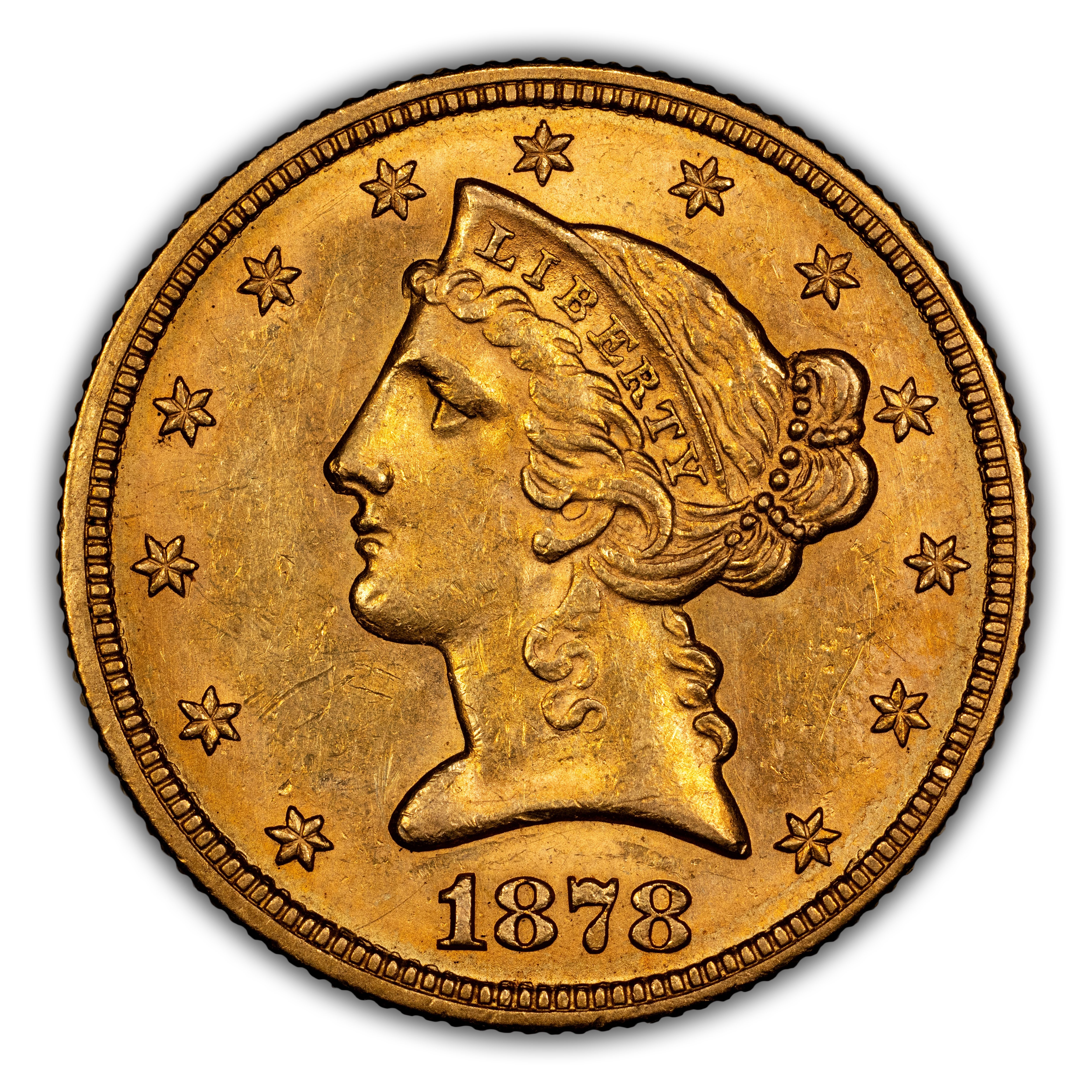 1878-S $5 MS