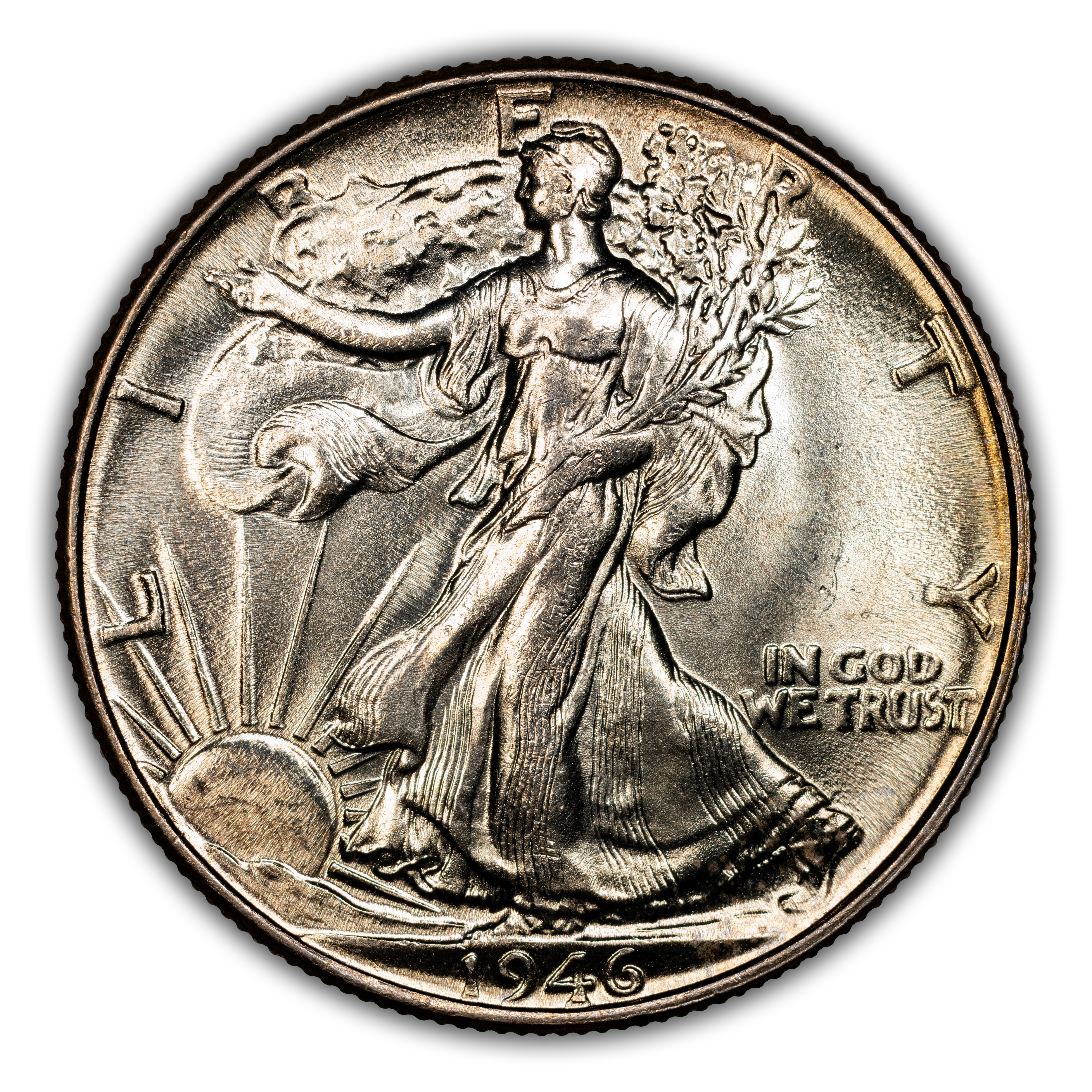 1946 50c Doubled Die Reverse MS