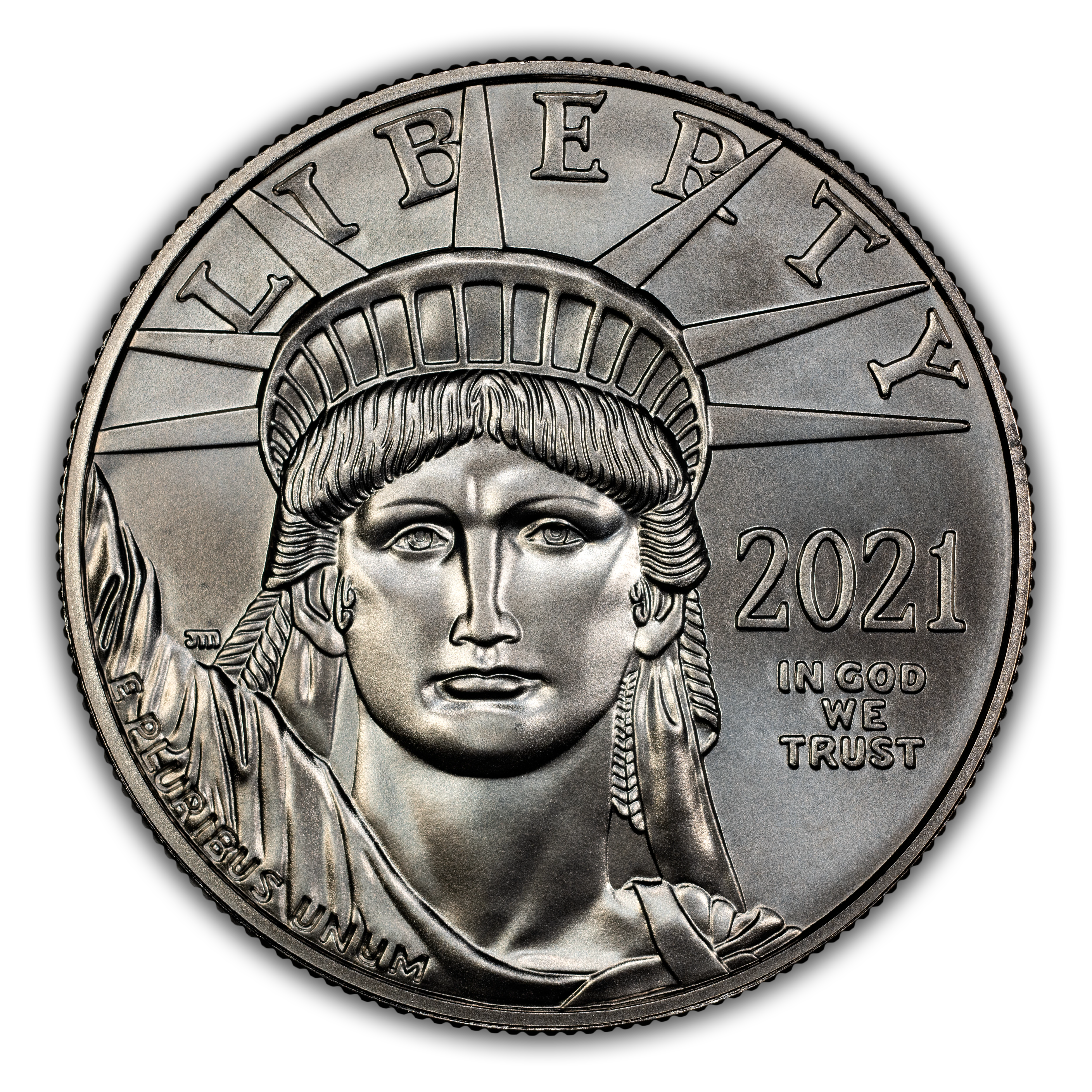 2021 P$100 Platinum Eagle MS
