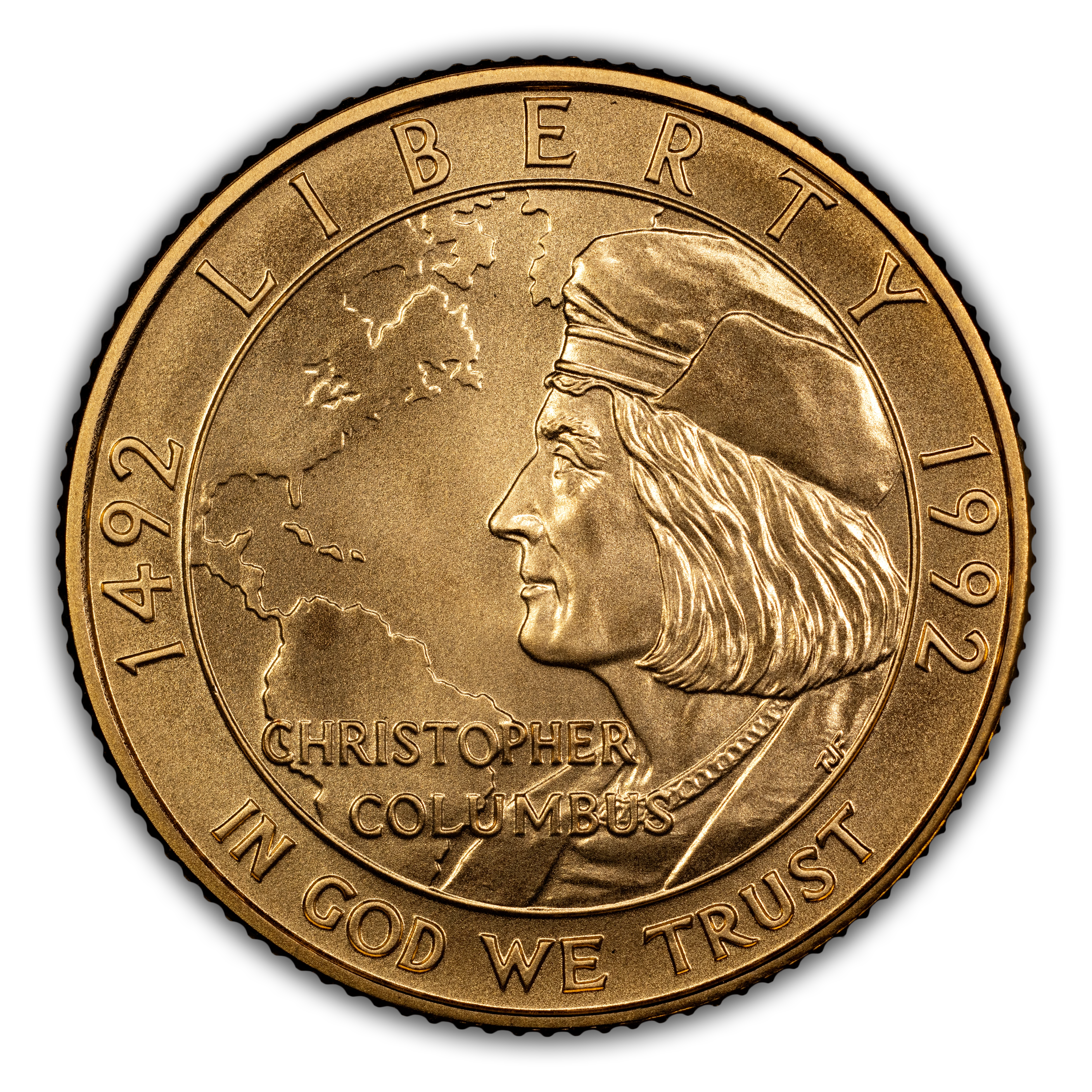 1992-W G$5 Columbus Quincentenary MS