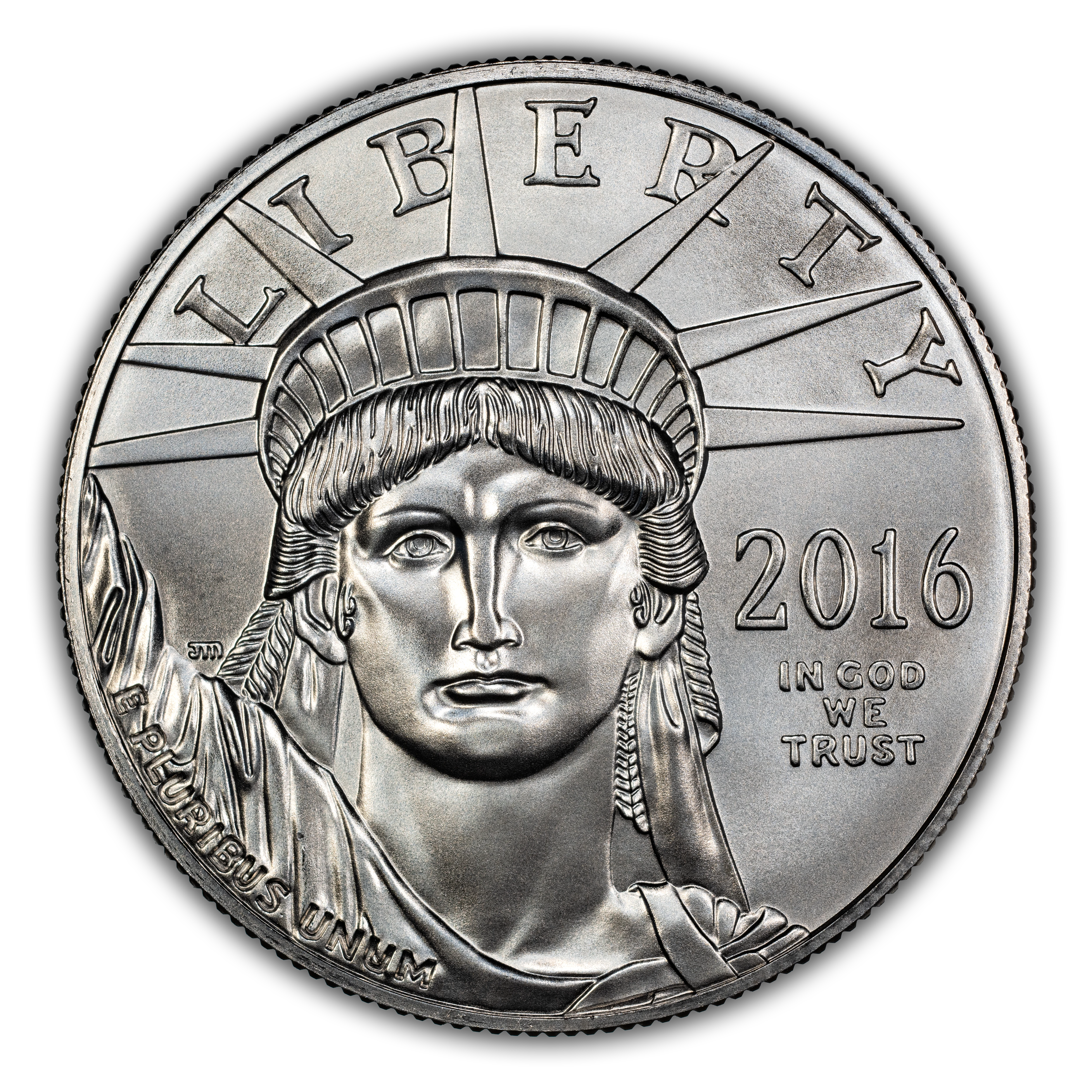 2016 P$100 Platinum Eagle MS