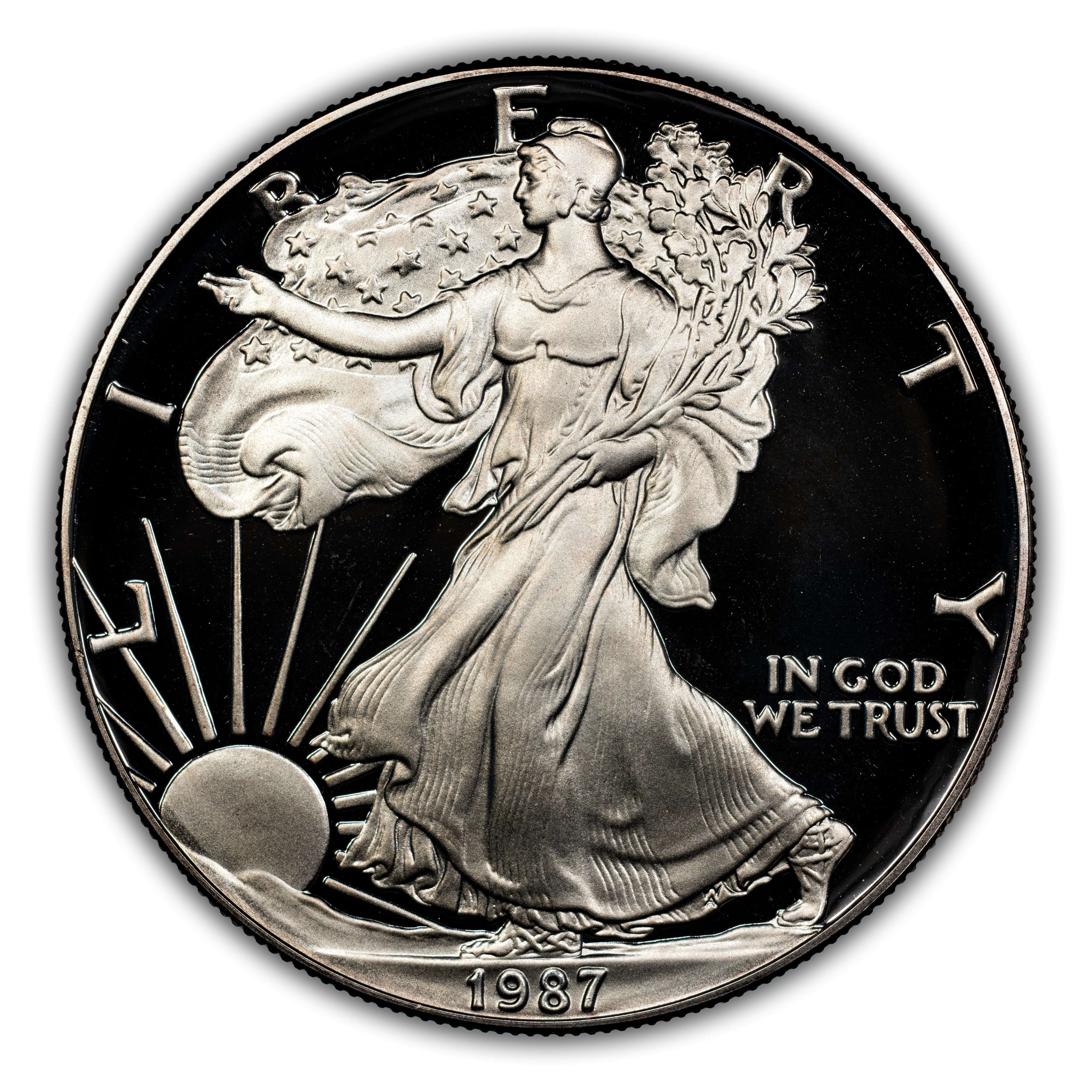 1987-S $1 Silver Eagle PR DCAM