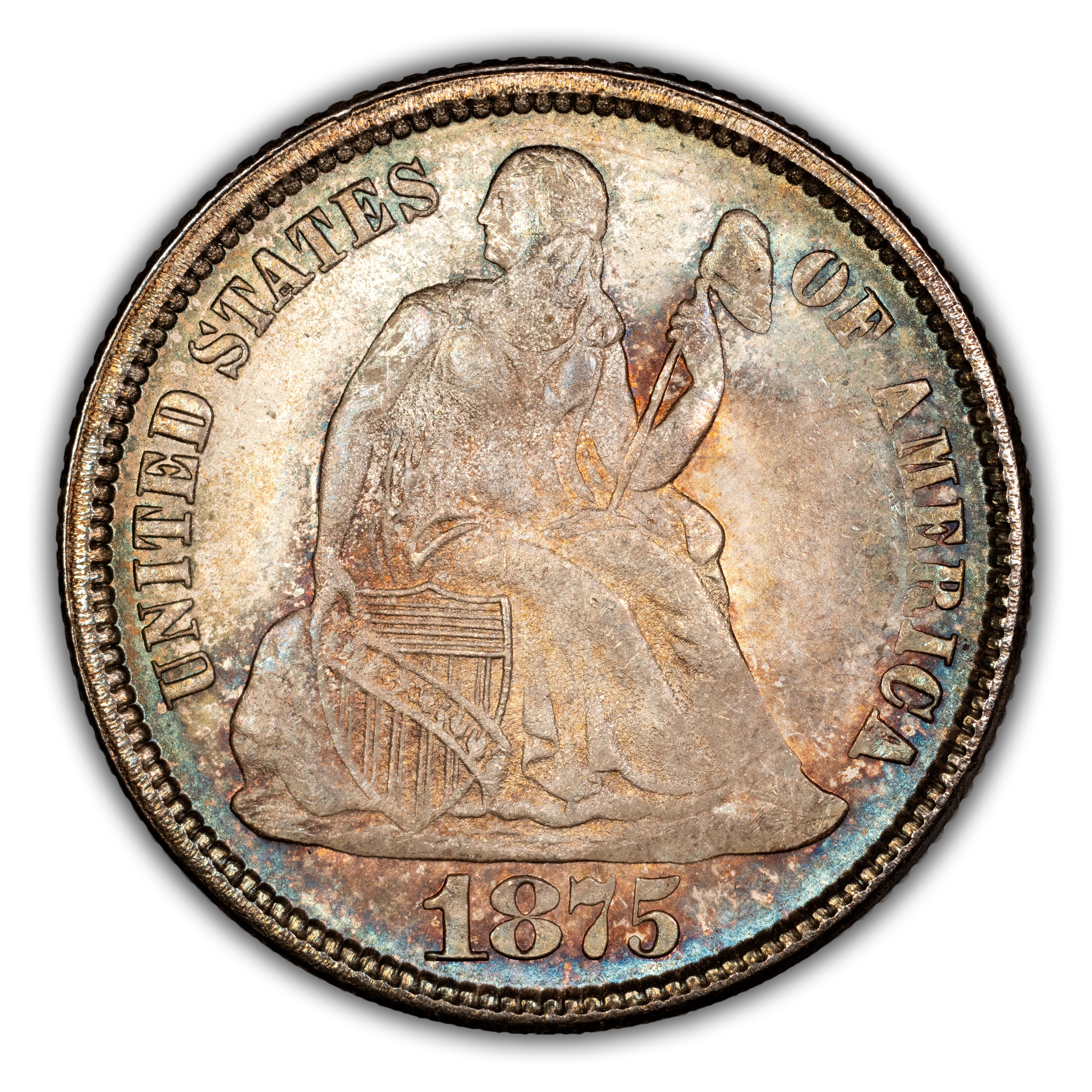 1875 10c MS