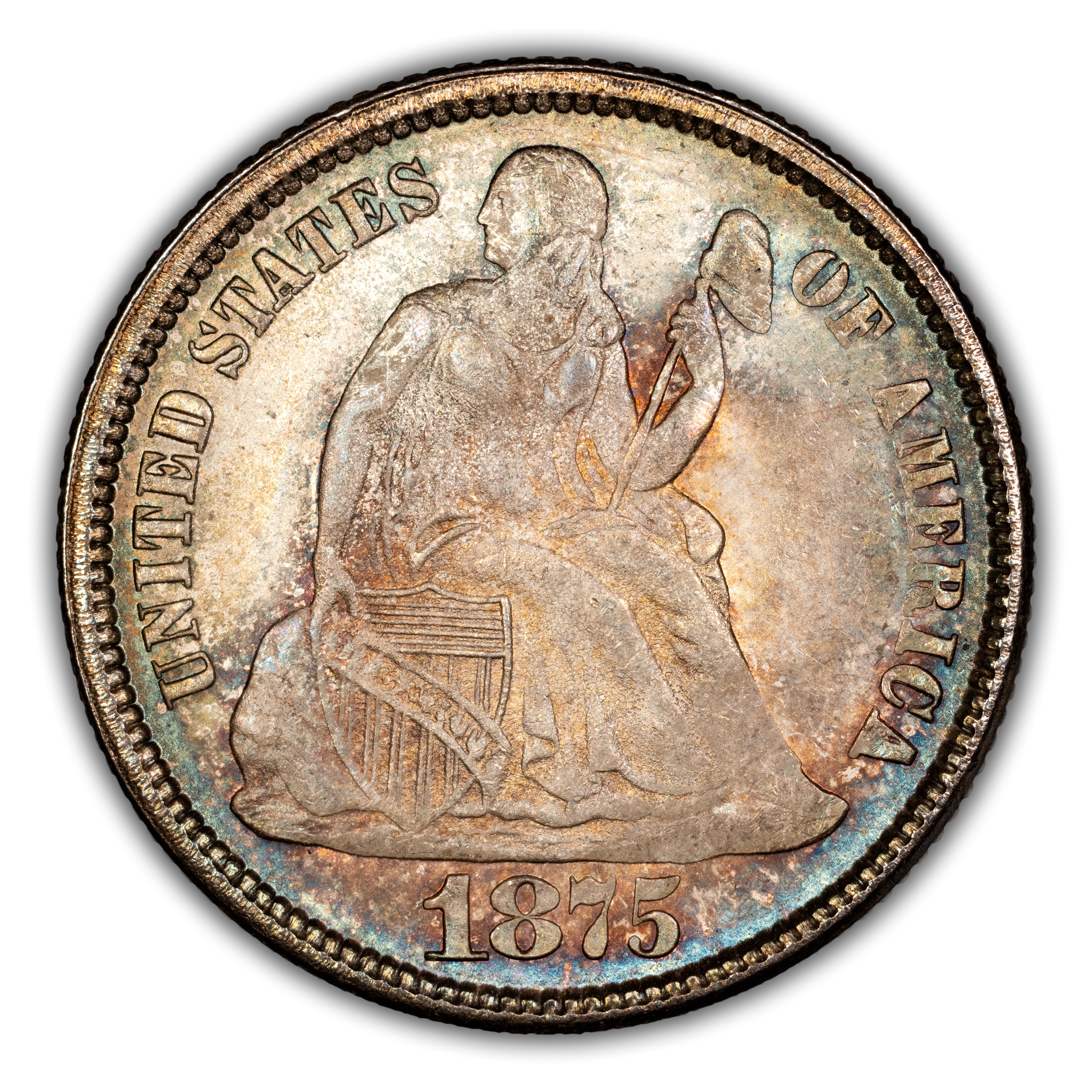 1875 Liberty Seated Dime Values & Prices | Greysheet