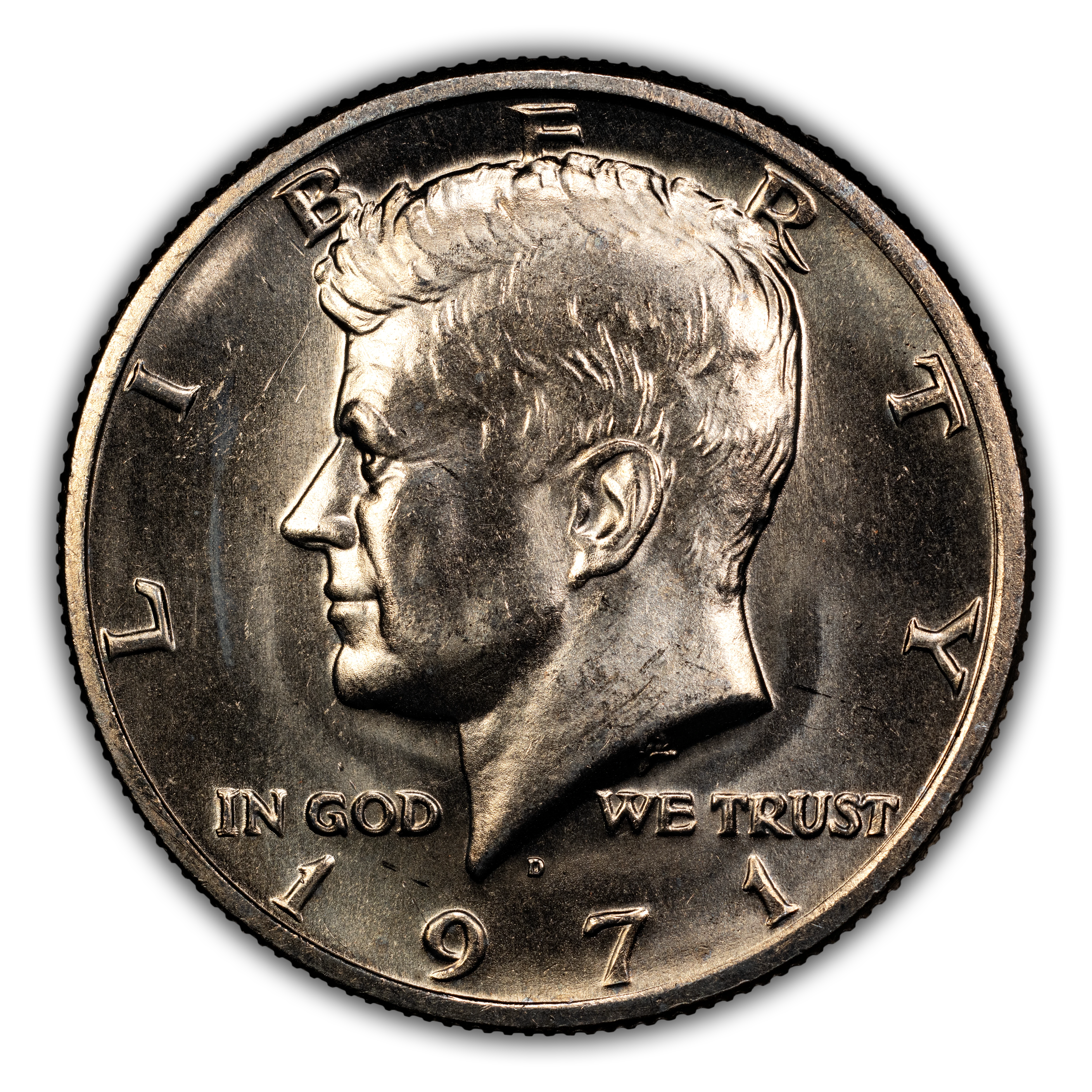 1971-D 50c Doubled Die Obverse, FS-102 MS