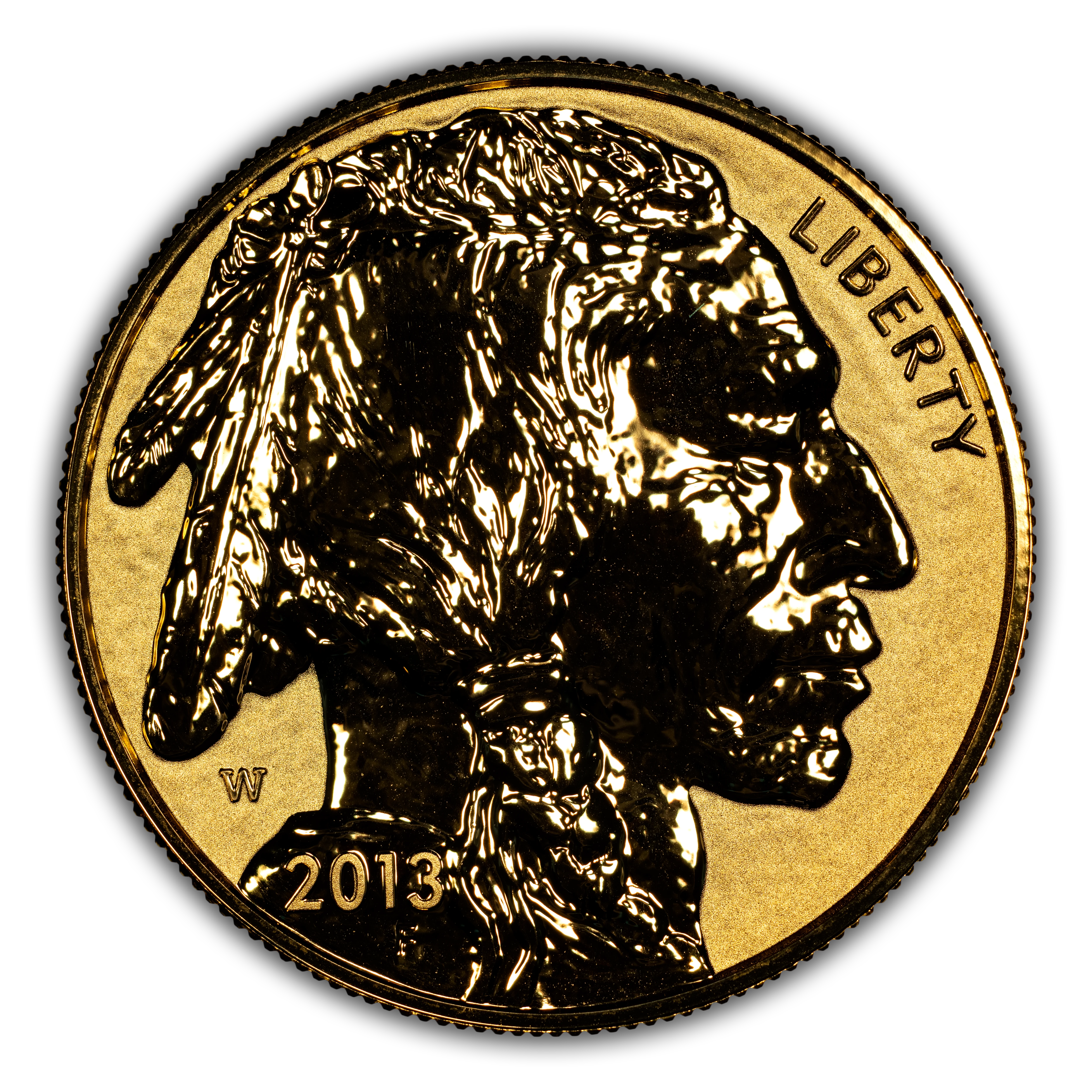 2013-W G$50 Gold Buffalo, Reverse Proof PR