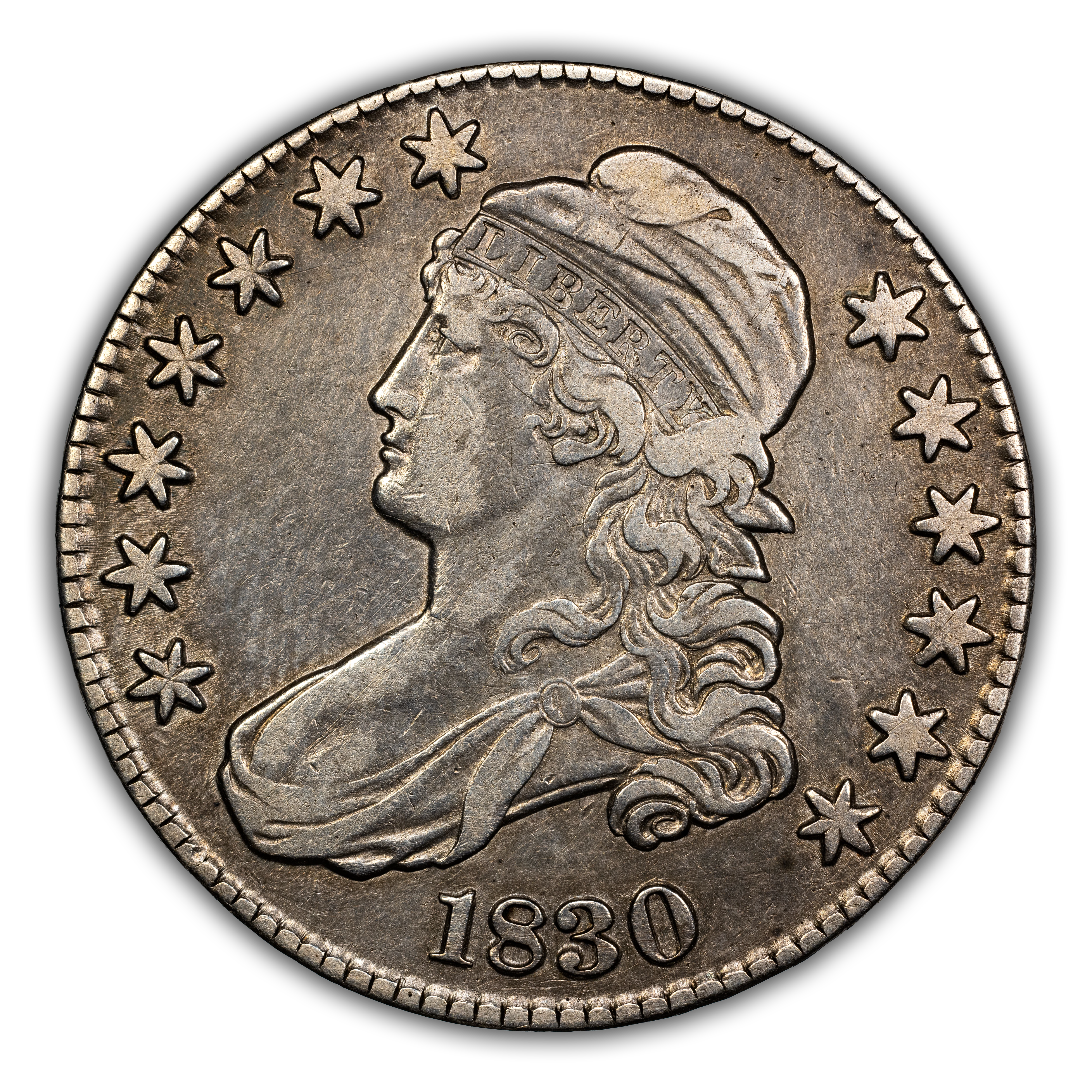1830 50c Large 0, O-122 MS