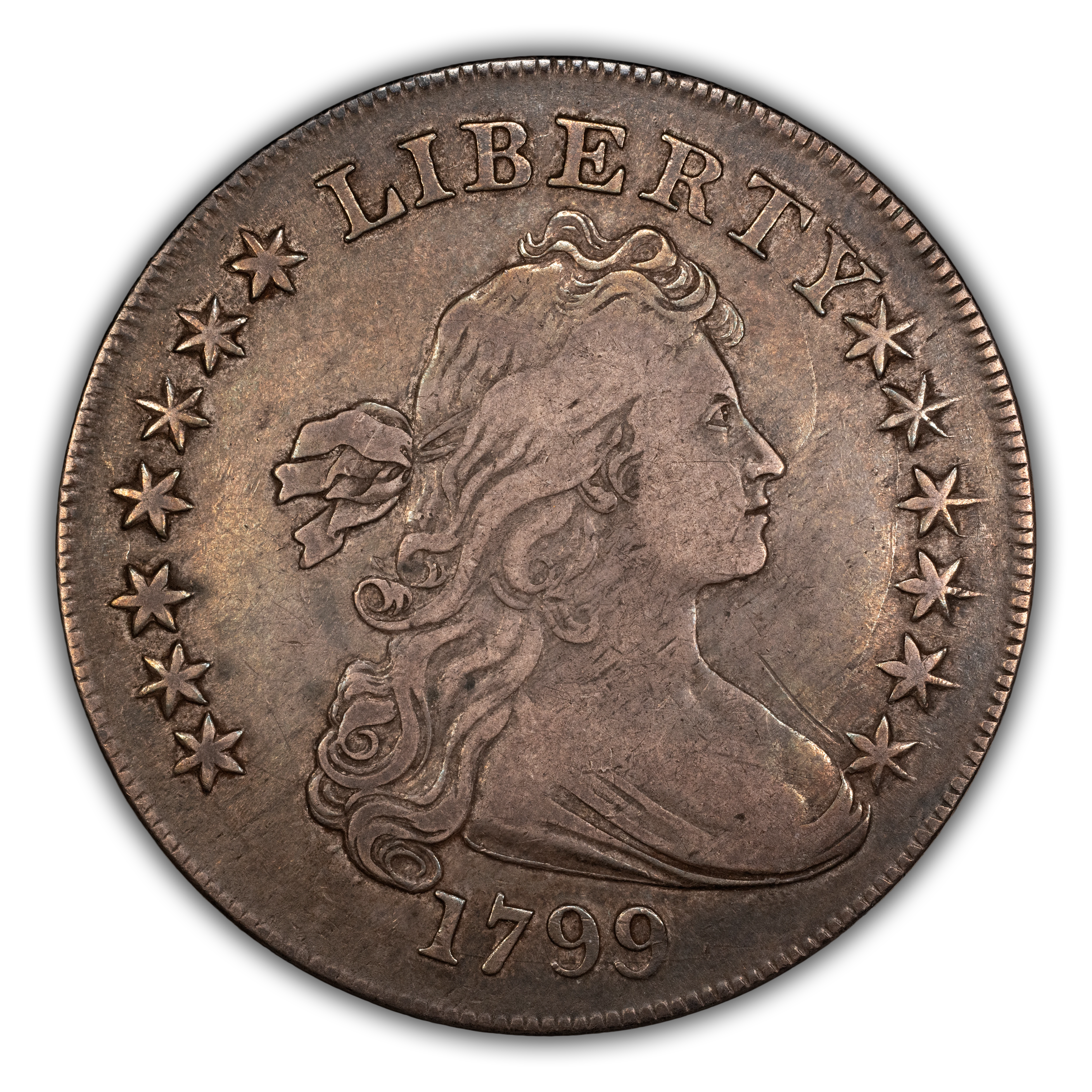 1799 $1 Irregular Date, 13 Stars, B-15, BB-152 MS