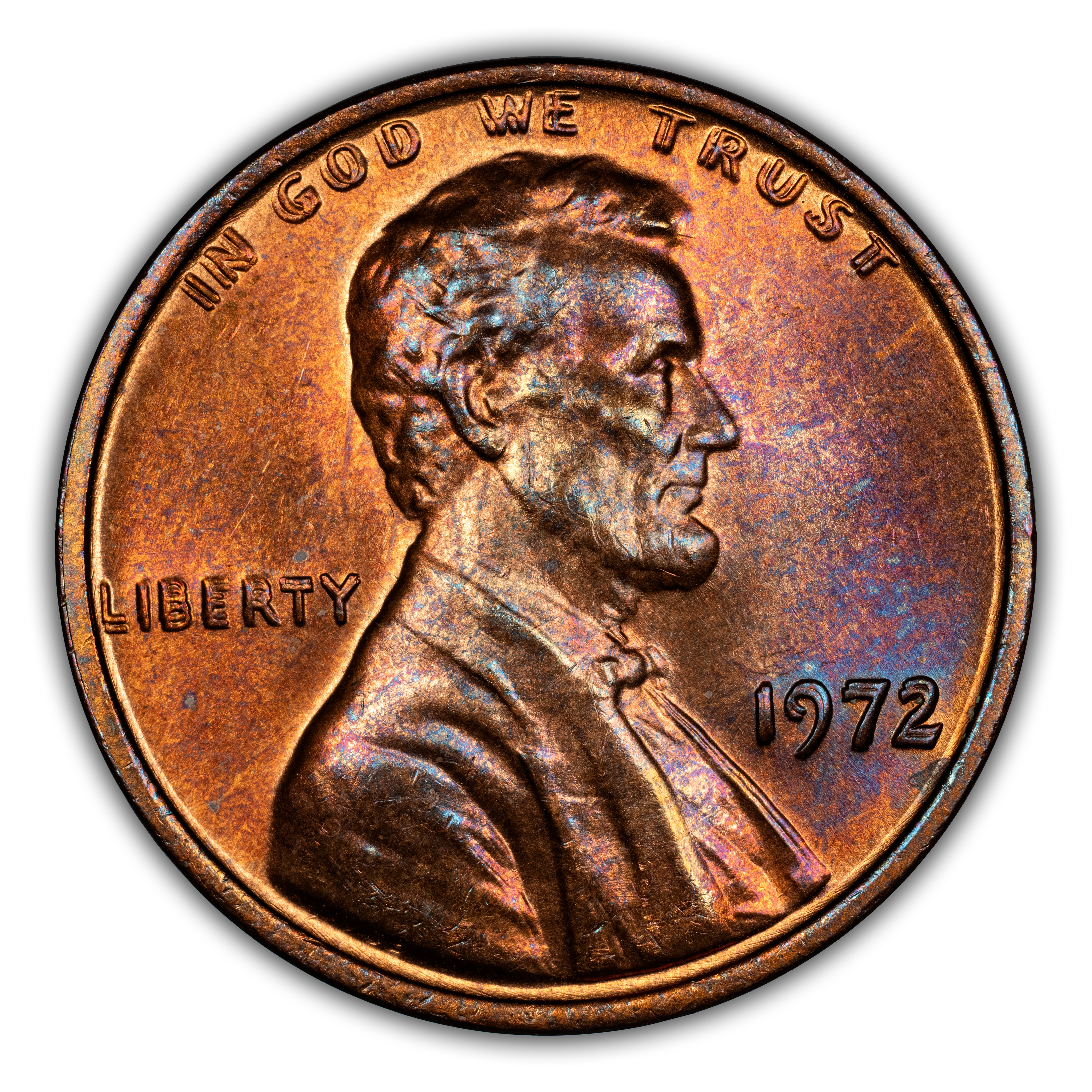 1972 1c Doubled Die Obverse, FS-101 MS RB
