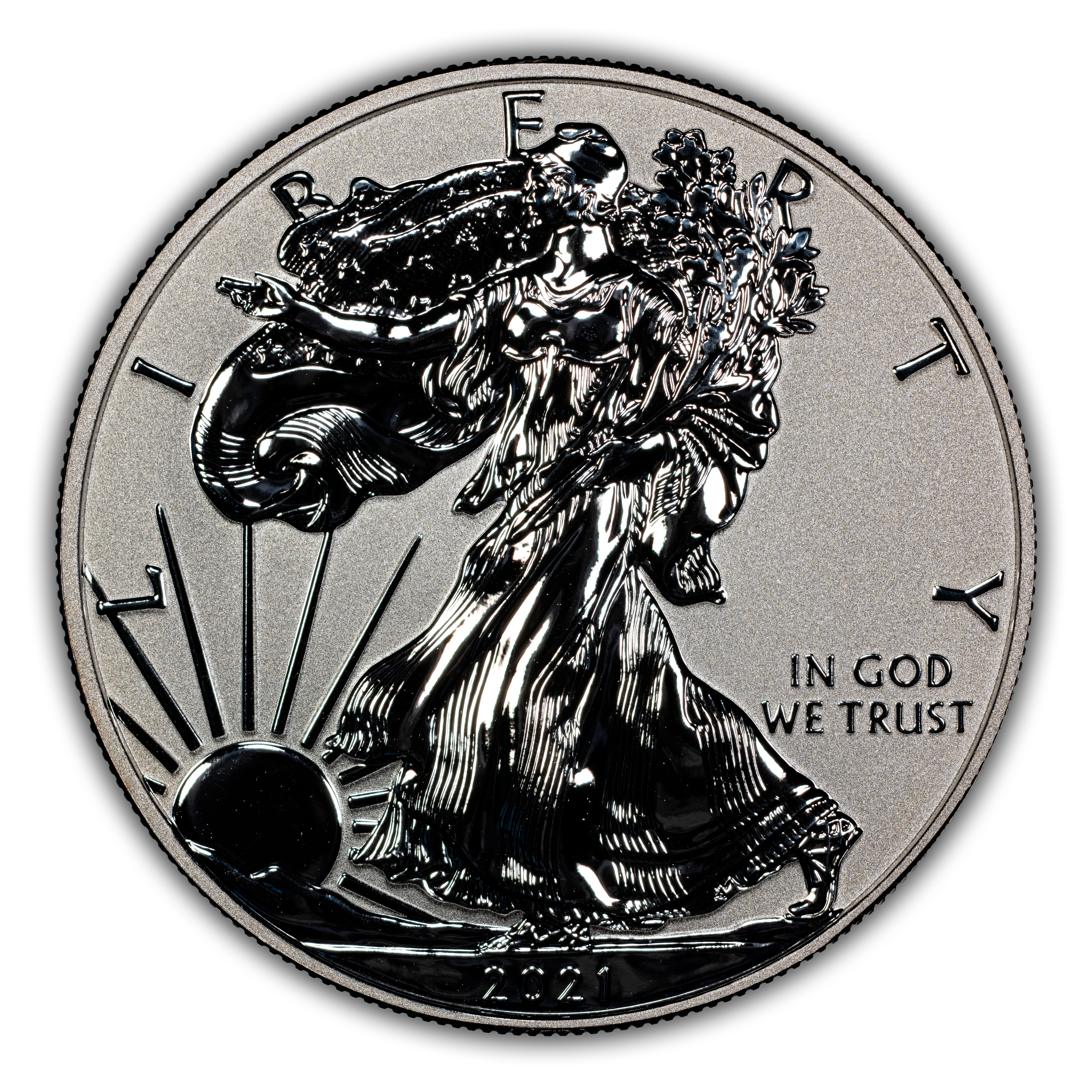 2021-W $1 Silver Eagle, Reverse Proof, Type 1 PR