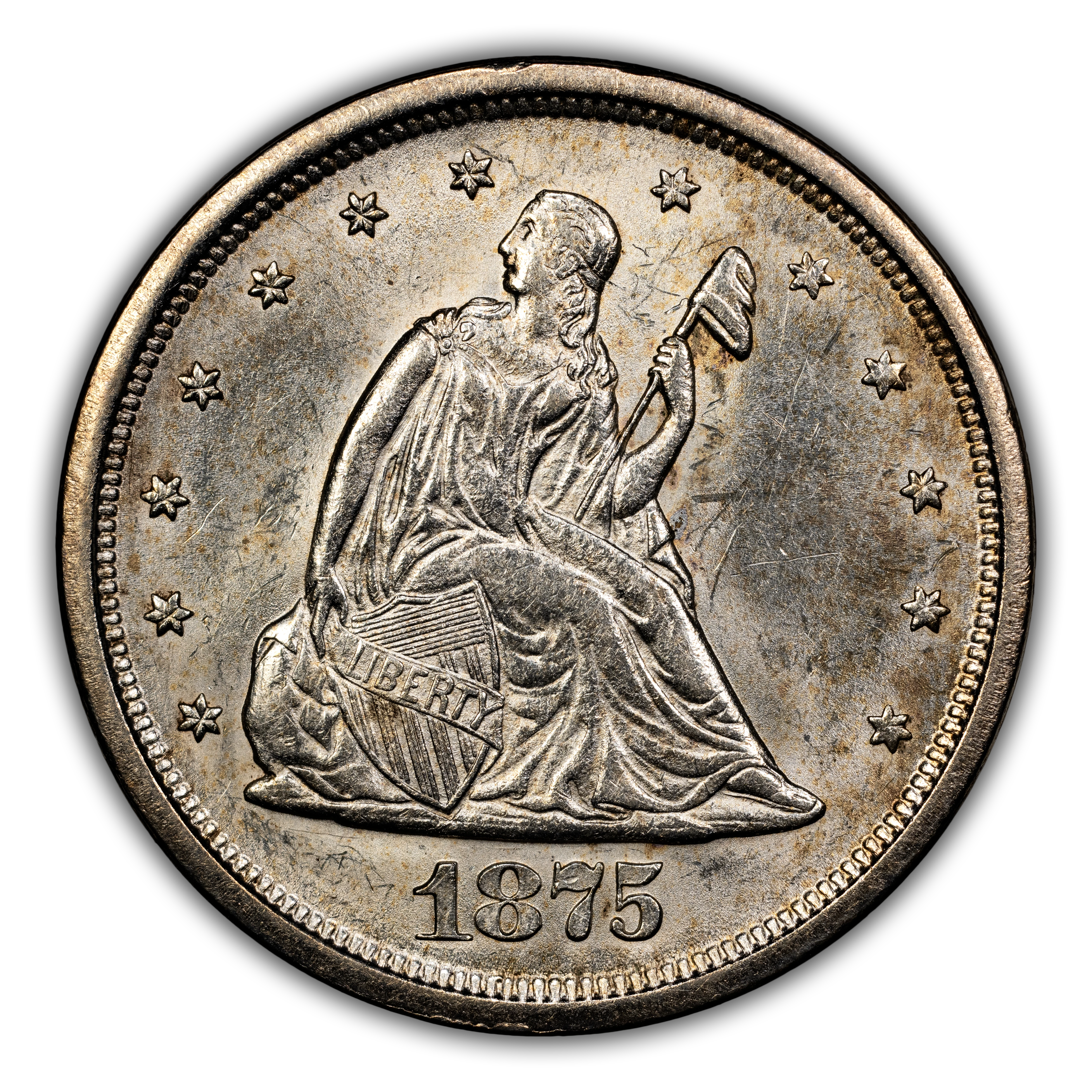 1875-S 20c MS