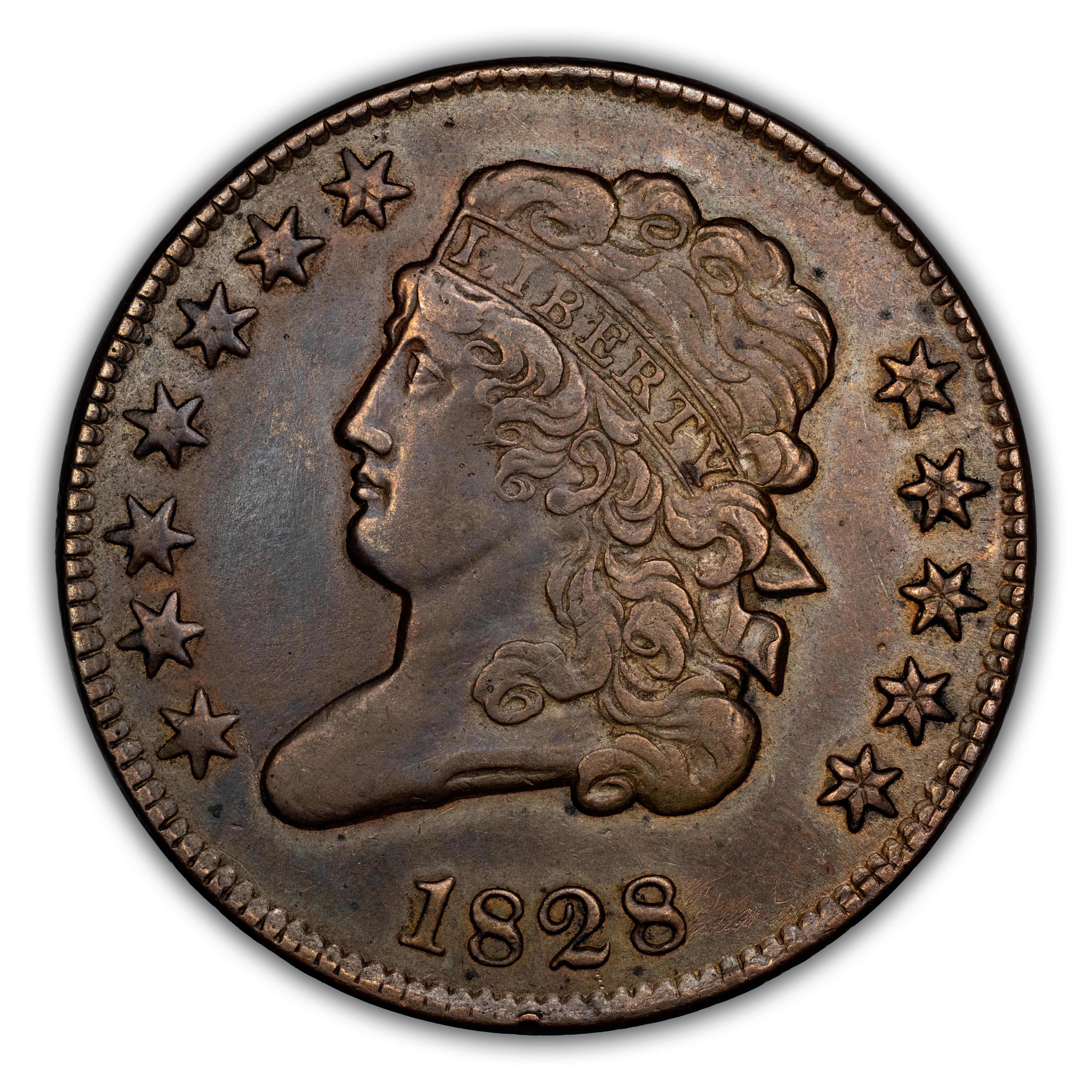 1828 1/2c 12 Stars MS BN