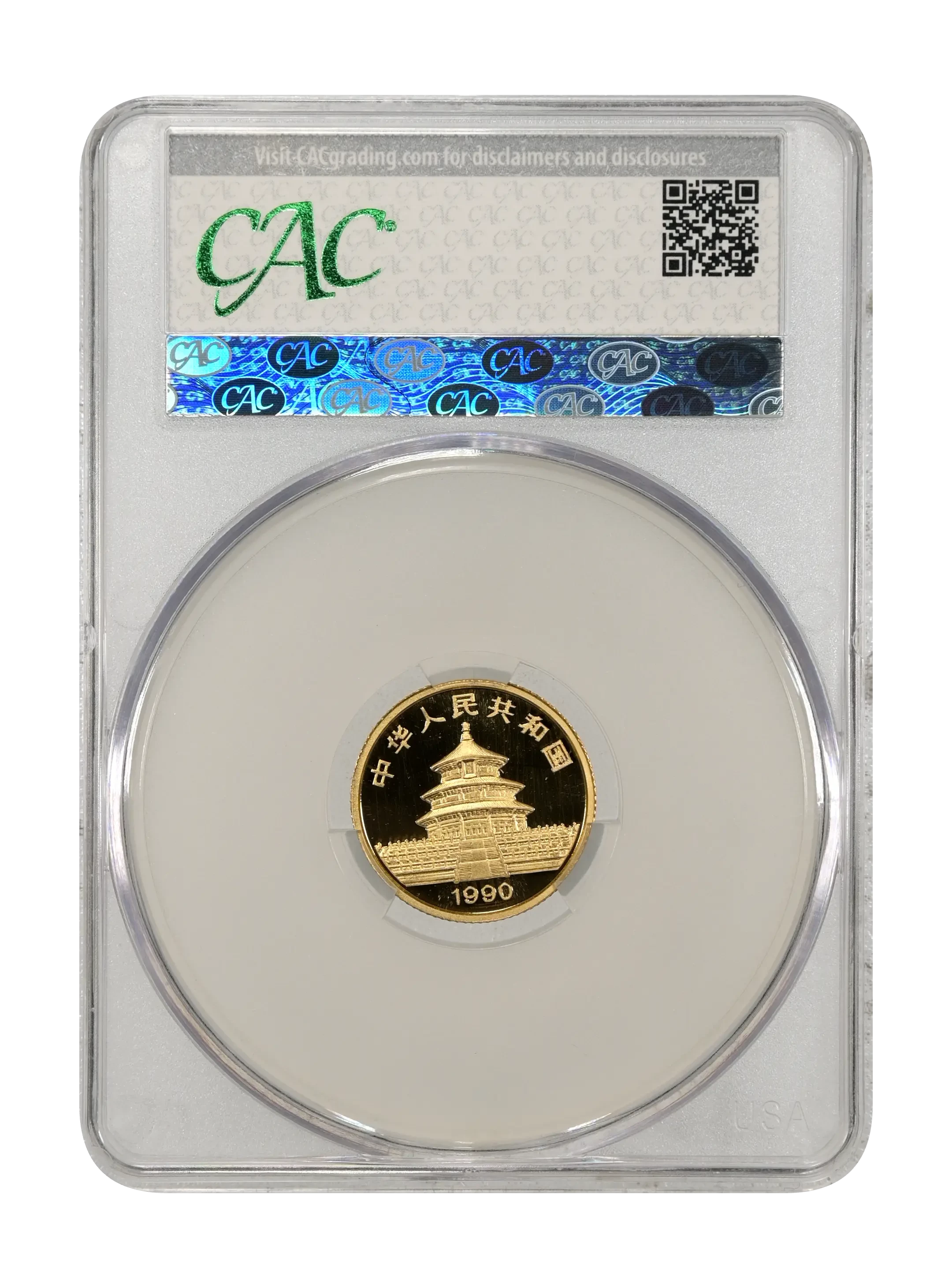 China 1990 Gold Panda 1/10oz, 10 Yuan, Proof Coin Values & Prices