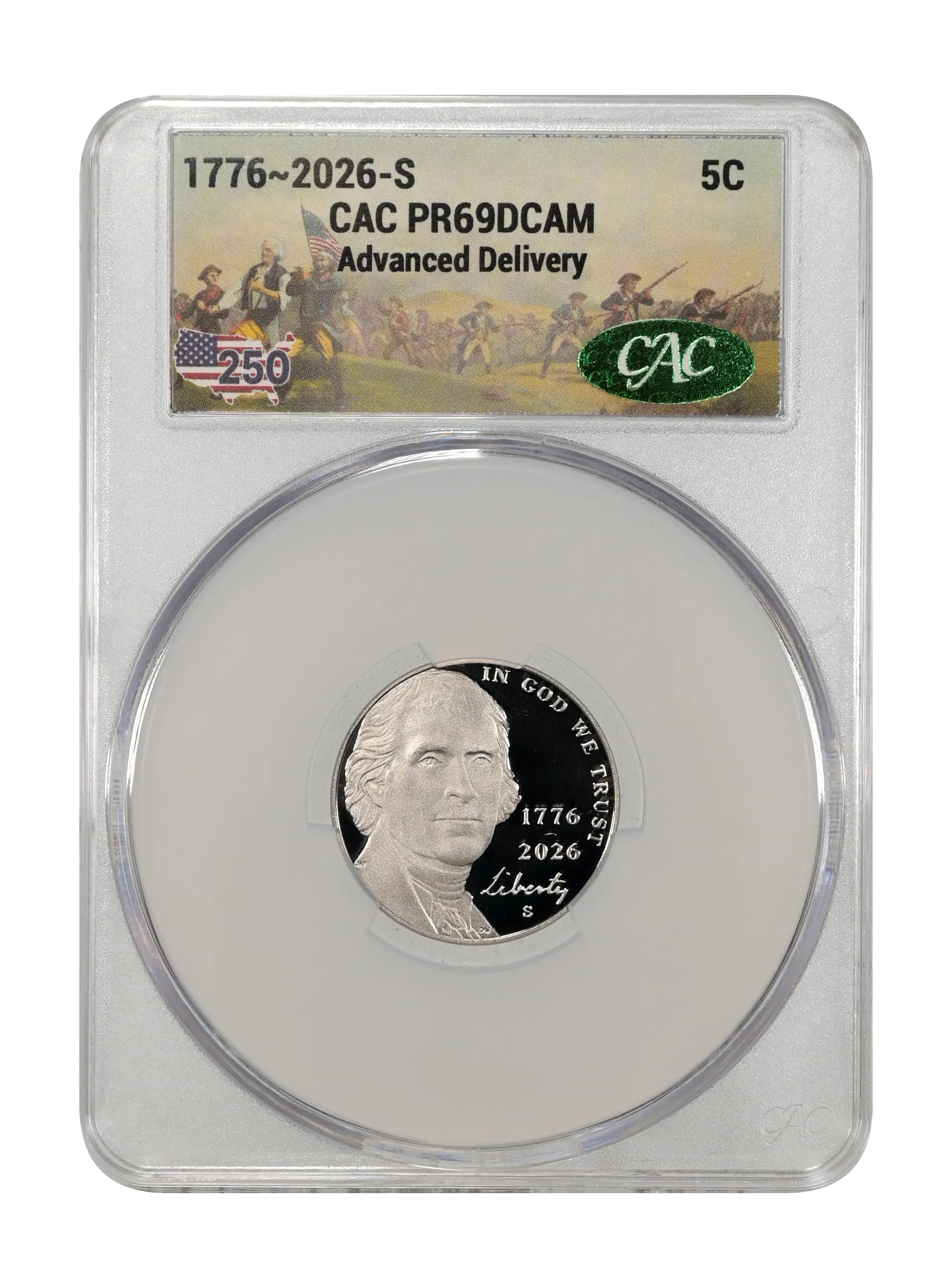 1776~2026-S 5c PR DCAM