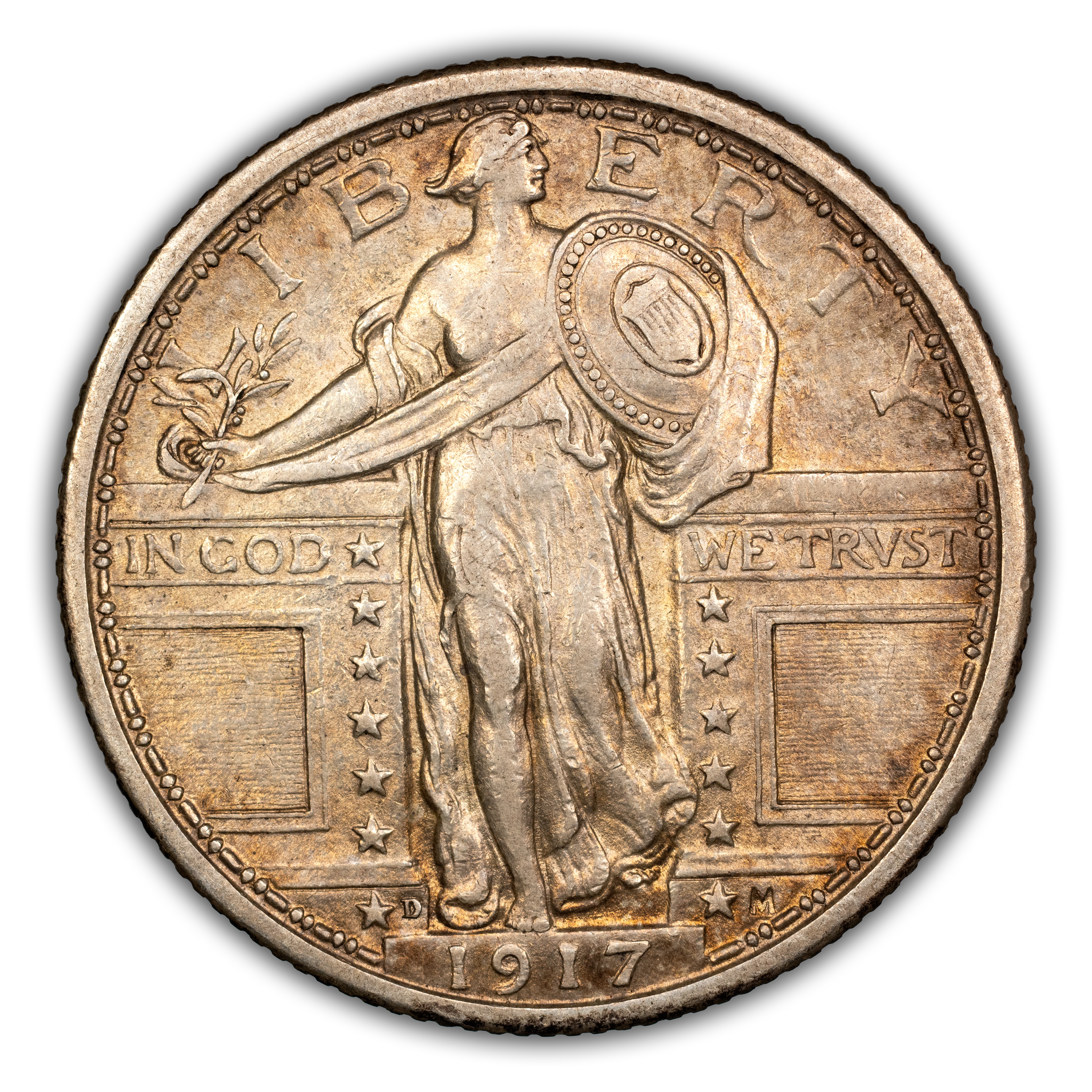 1917-D 25c Type 1 MS thumbnail 4