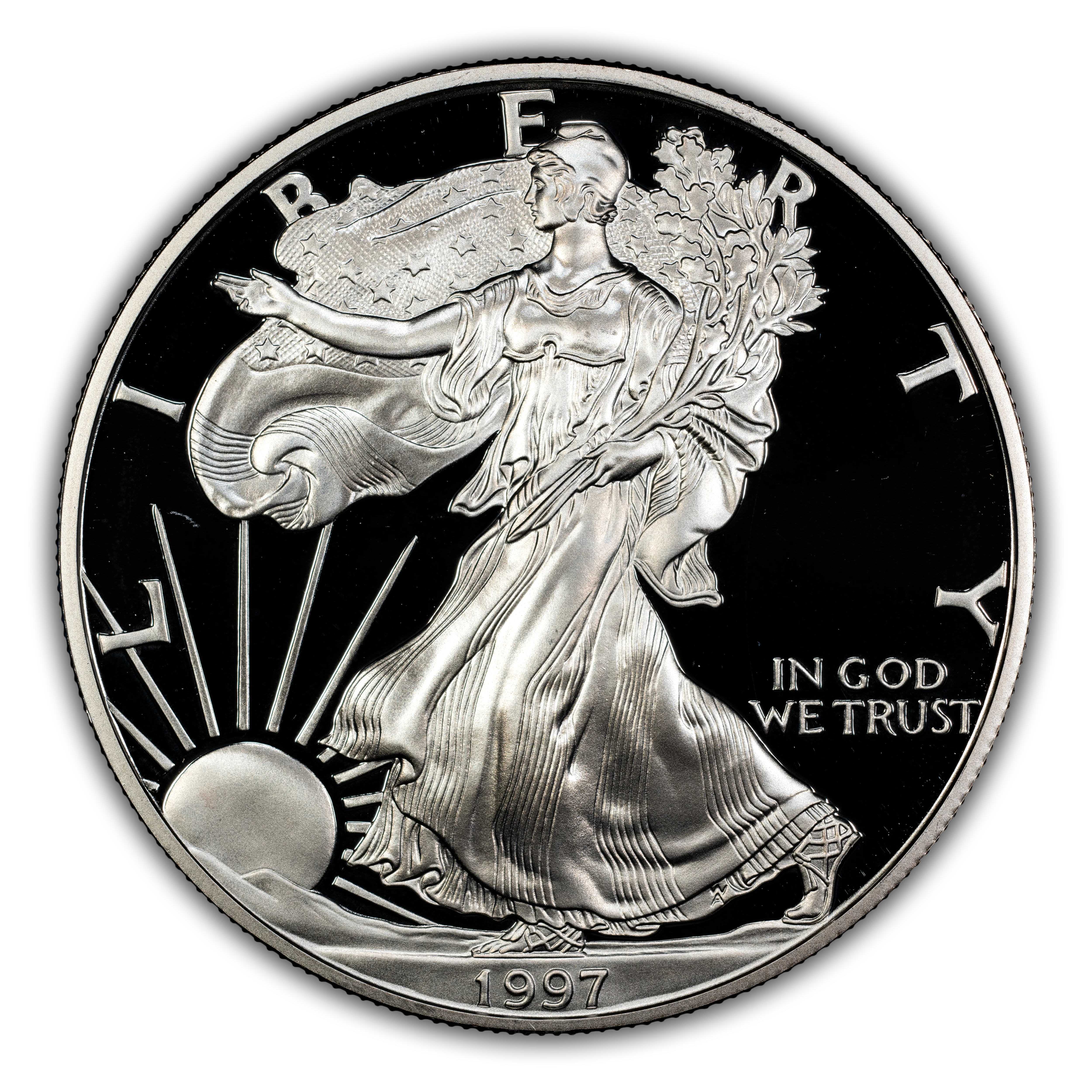 1997-P $1 Silver Eagle PR DCAM