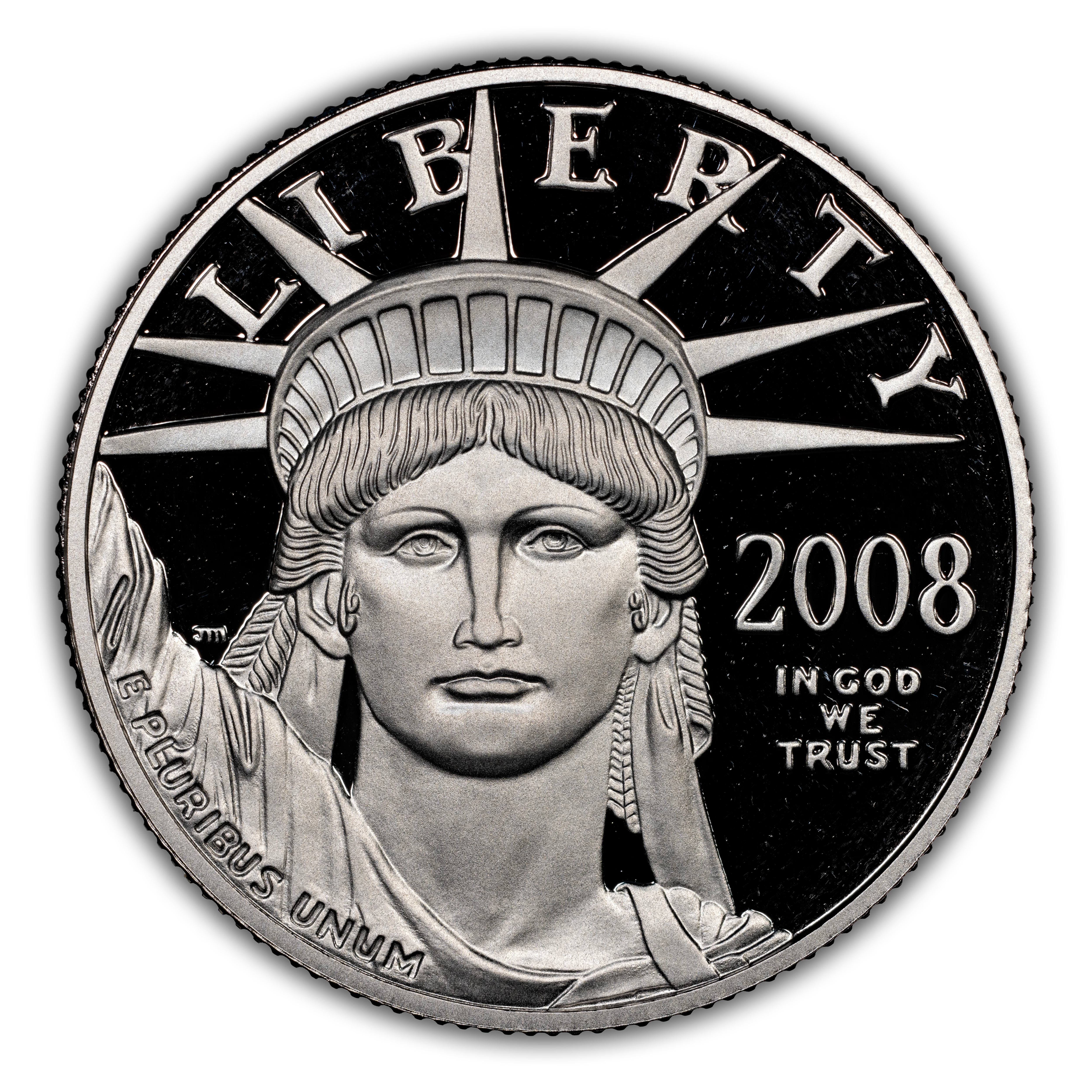 2008-W P$50 Platinum Eagle PR DCAM