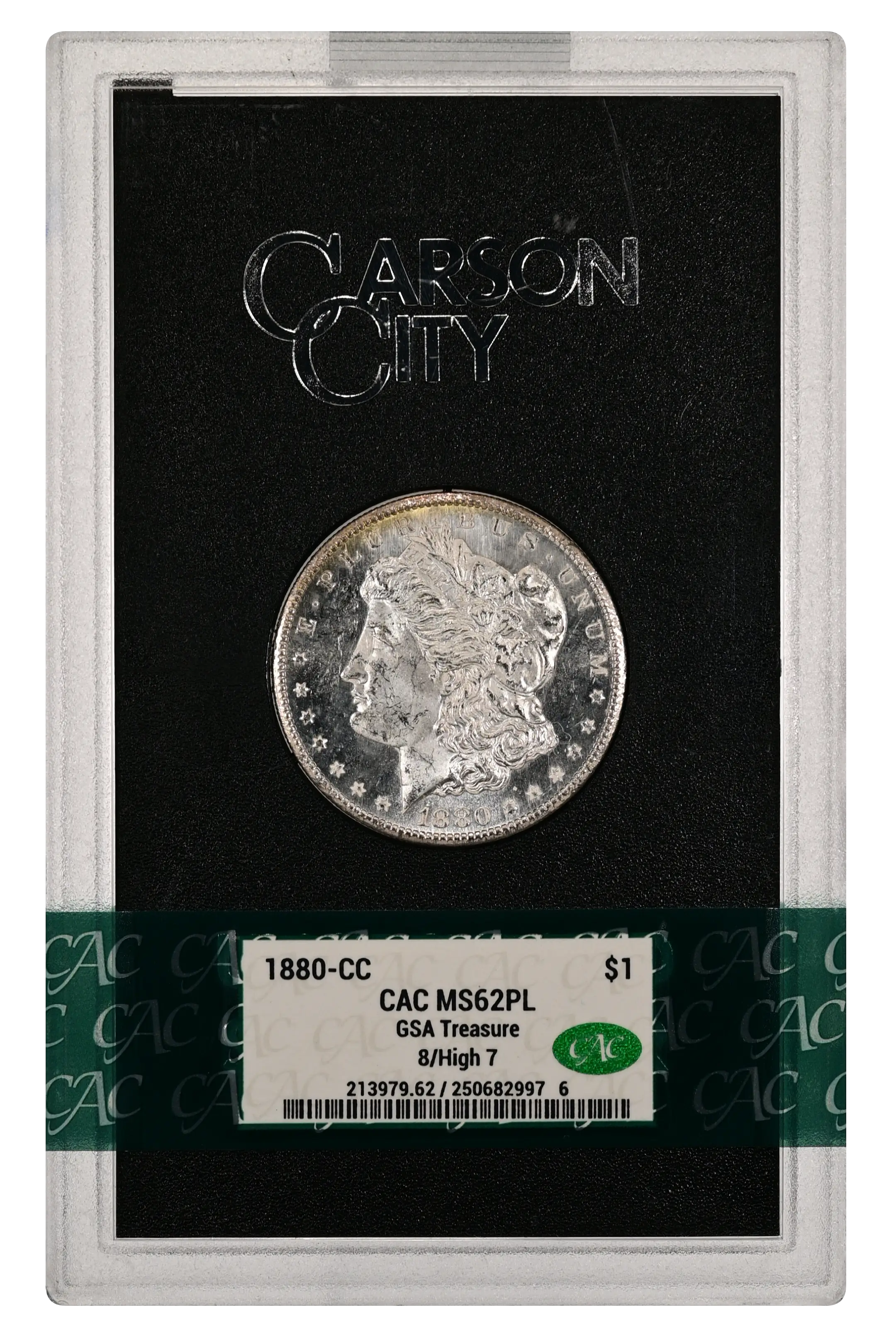 1880-CC $1  GSA Hoard, 8/High 7 MS PL thumbnail 9