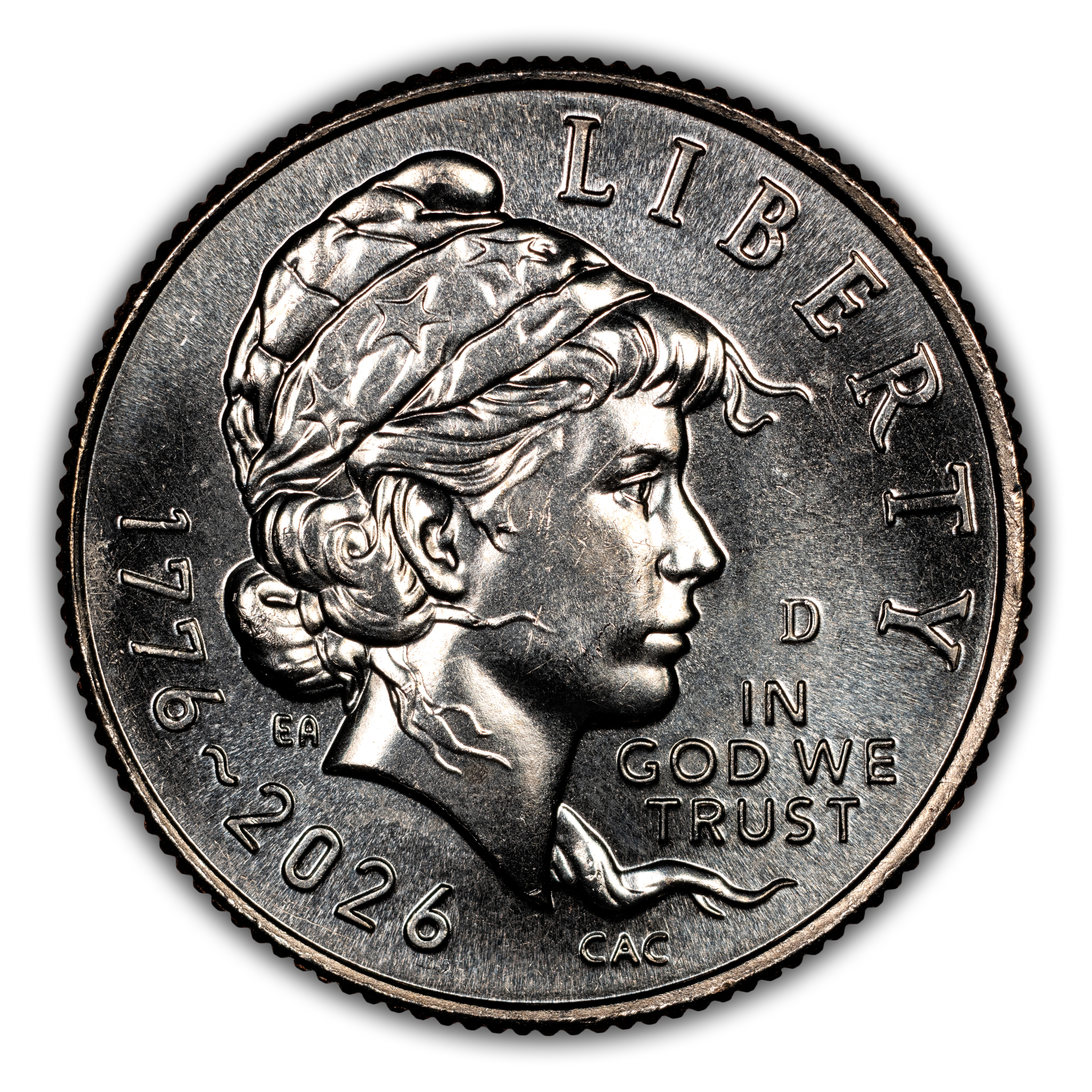 1776~2026-D 10c Emerging Liberty MS
