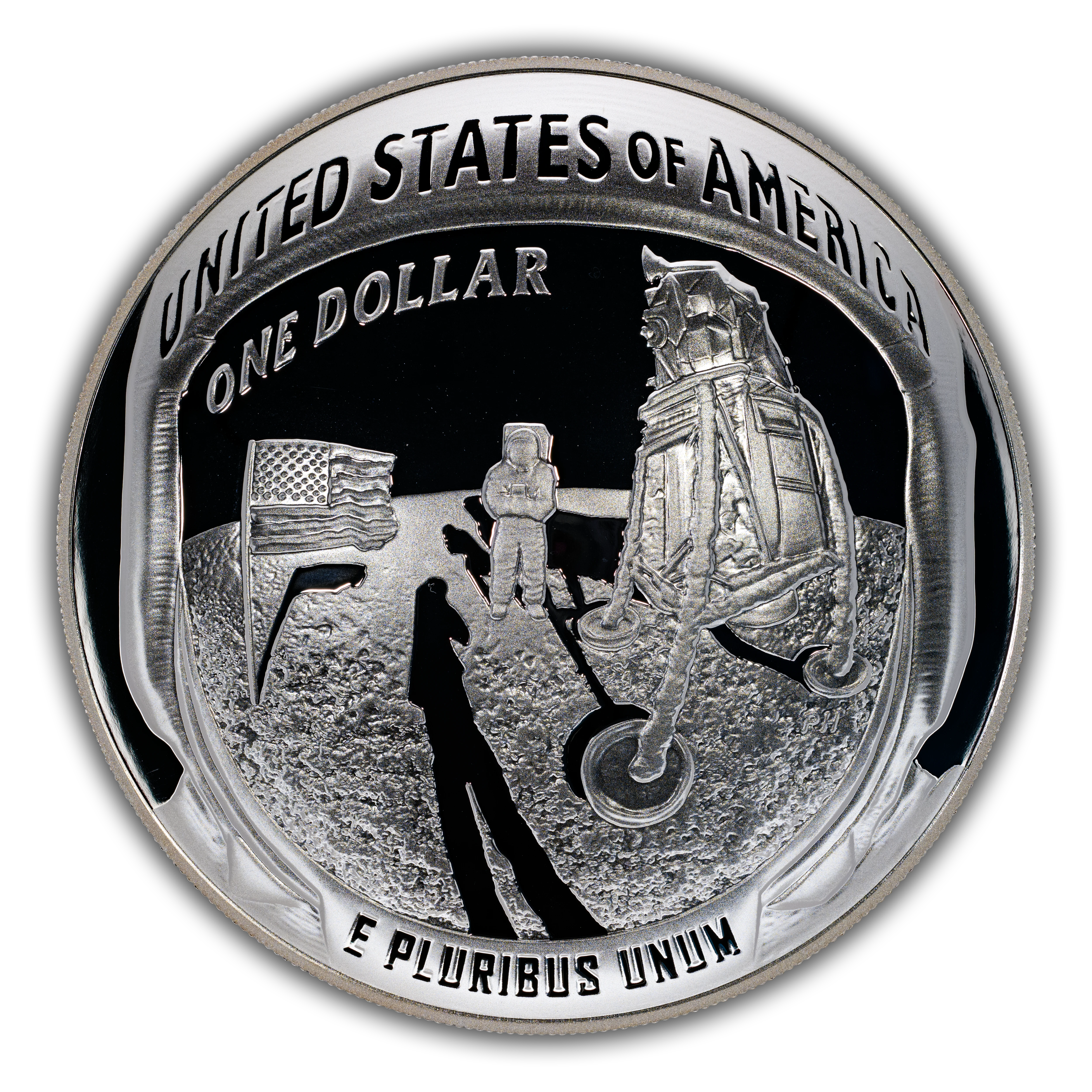 2019-P S$1 Apollo 11 50th Anniversary, 5 ounce PR DCAM thumbnail 5
