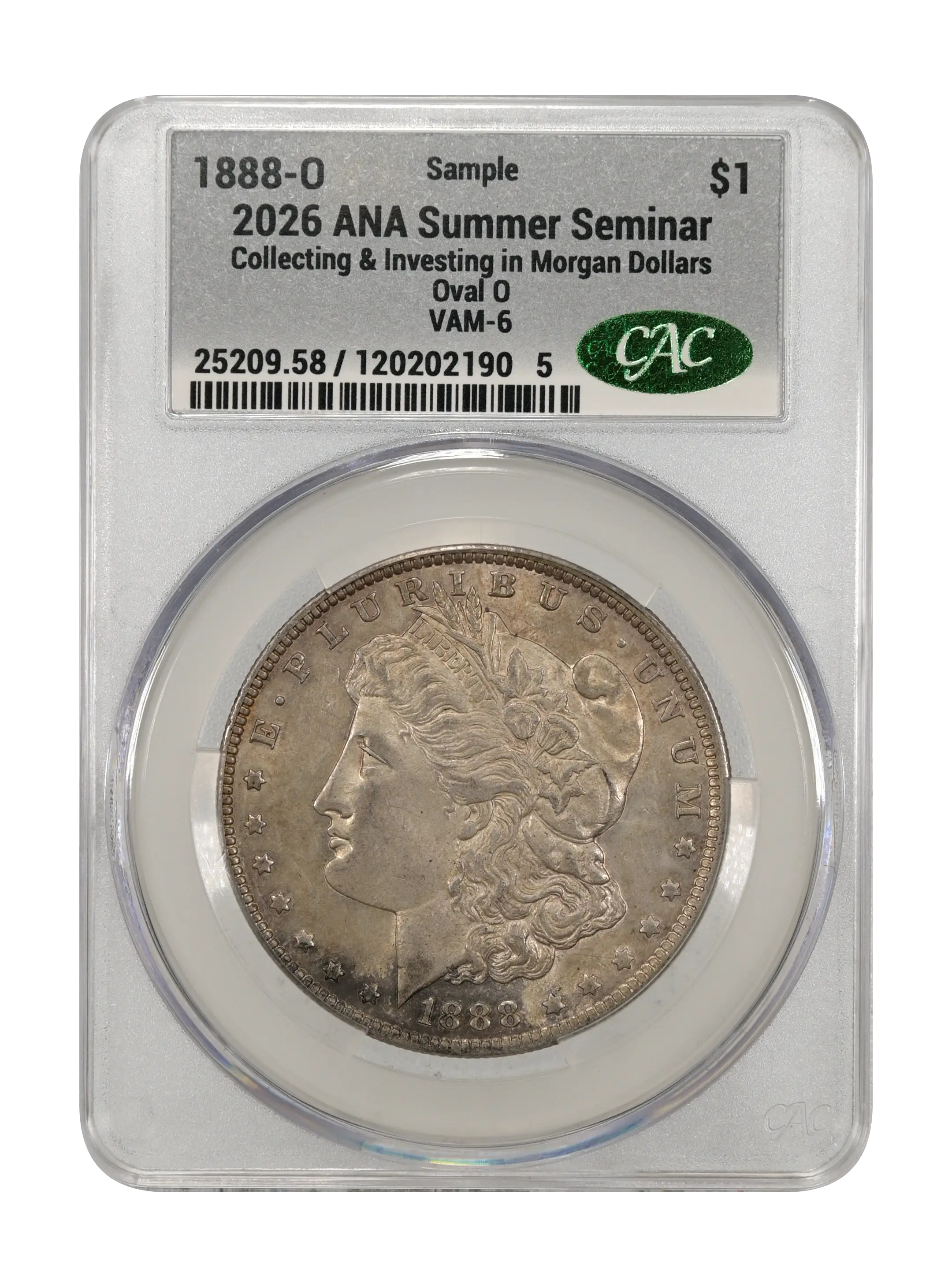 1888-O $1  Oval O, VAM-6 MS thumbnail 5