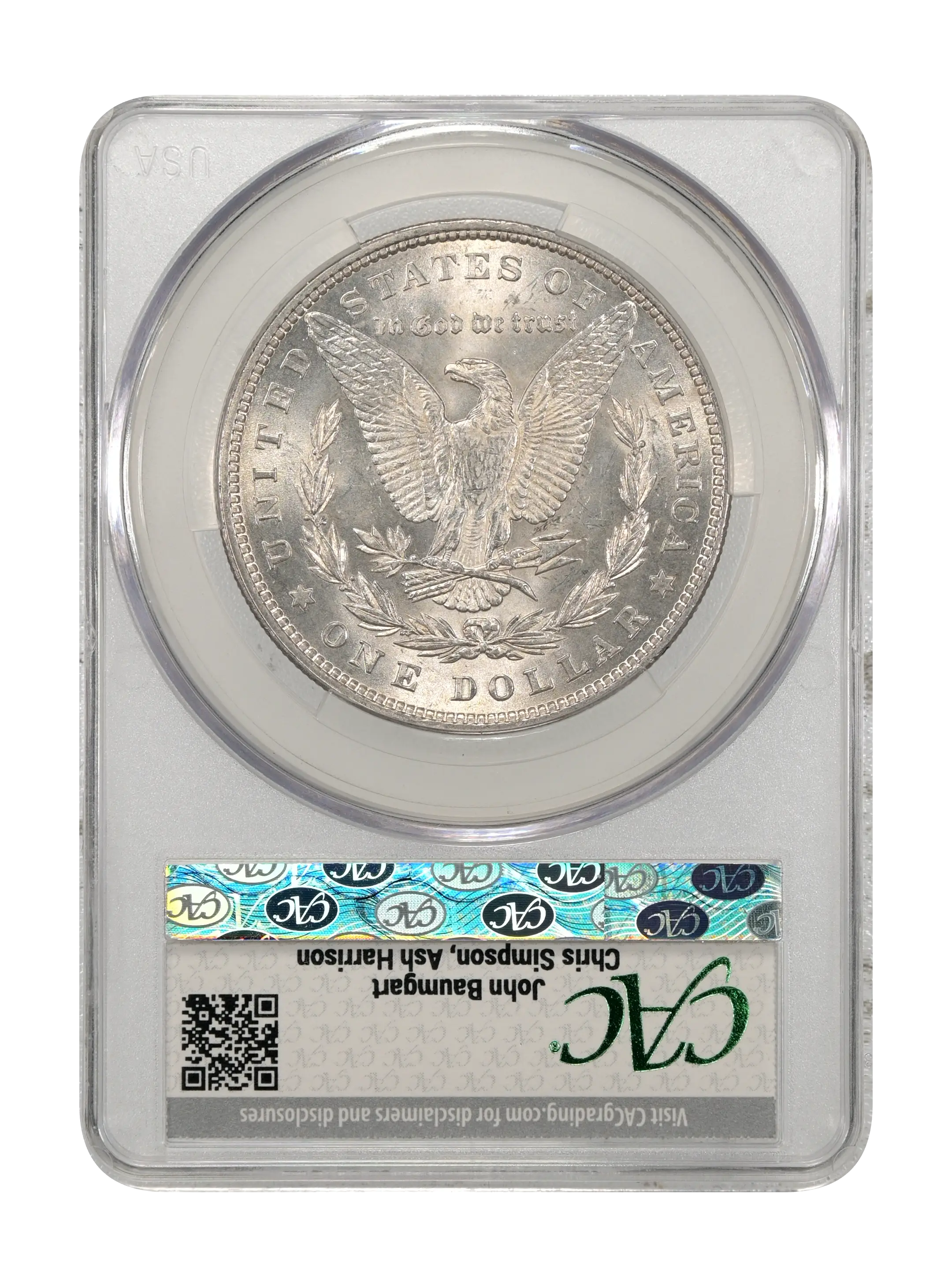 1880 $1 Checkmark, VAM-16B MS