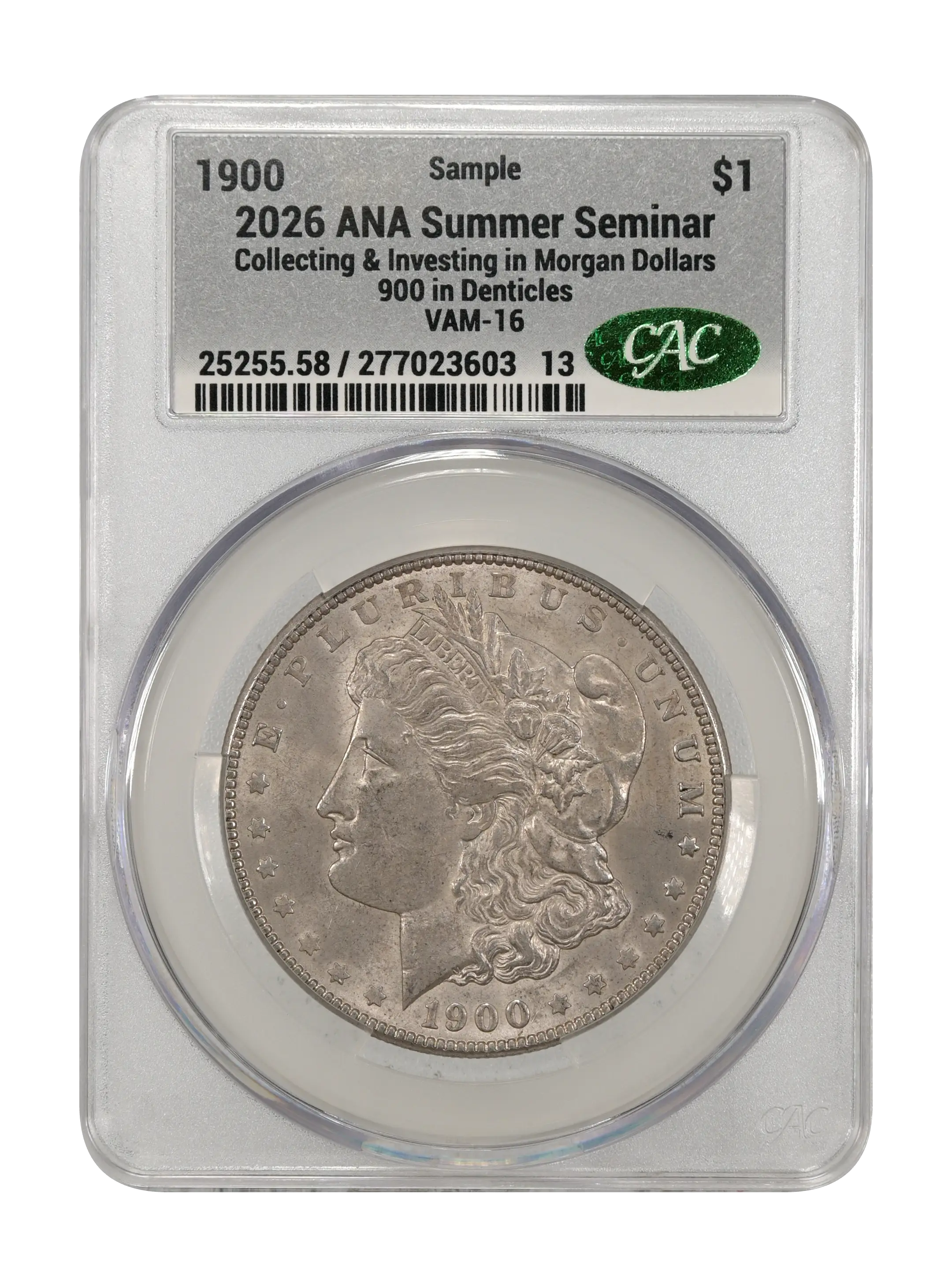 1900 $1  Two Olive Reverse, VAM-16  MS thumbnail 17