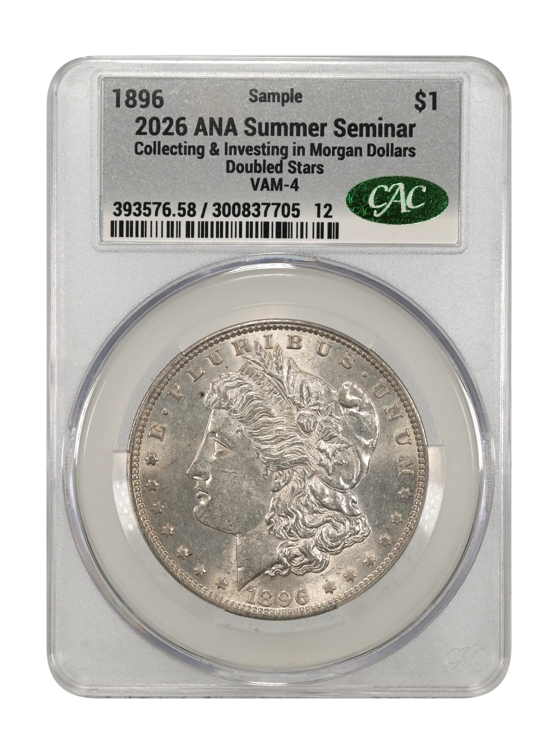 1896 $1  Doubled Stars, VAM-4 MS thumbnail 2
