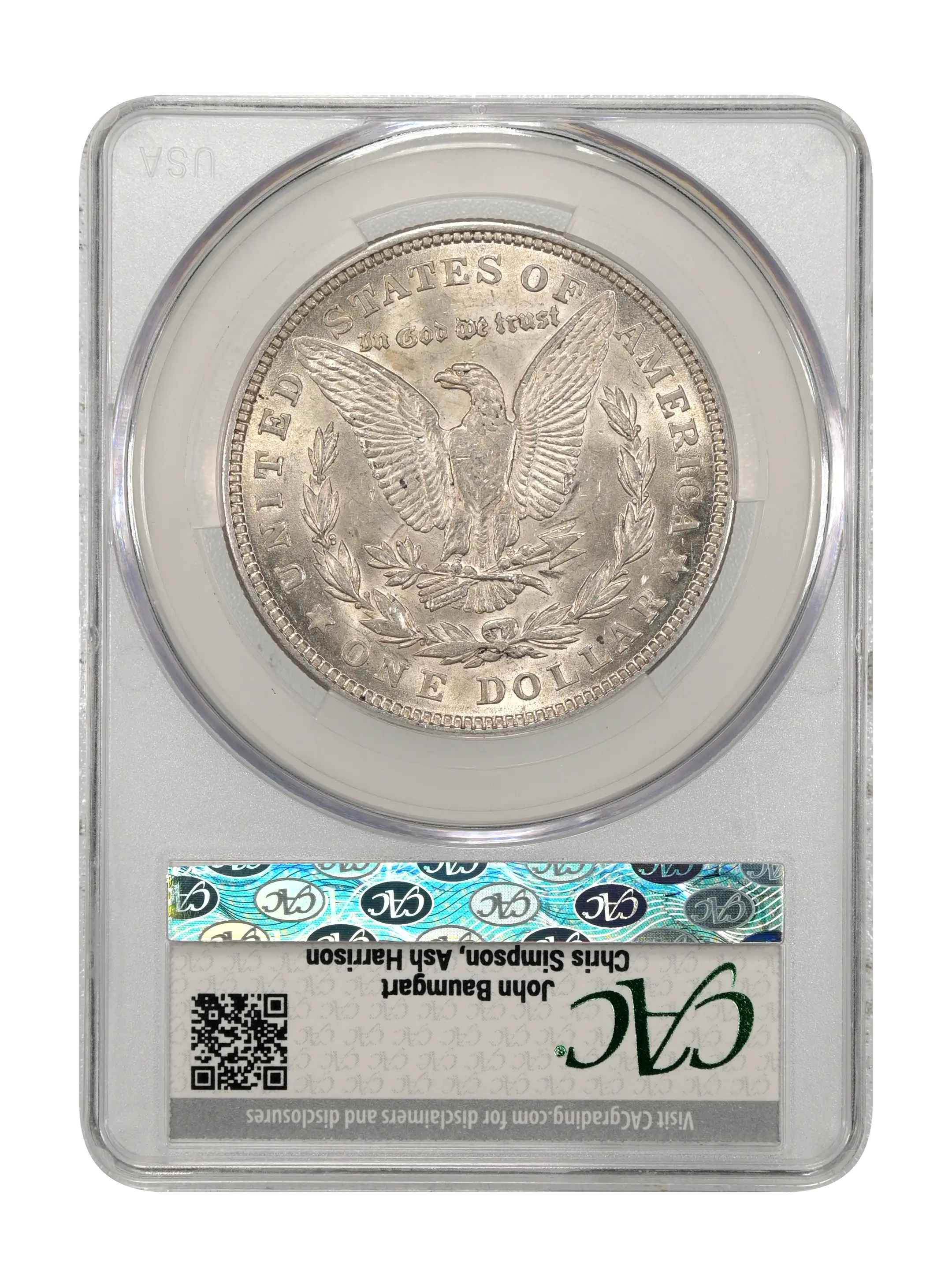 1921 $1  Morgan, Infrequent Reeding, VAM-13A MS thumbnail 3