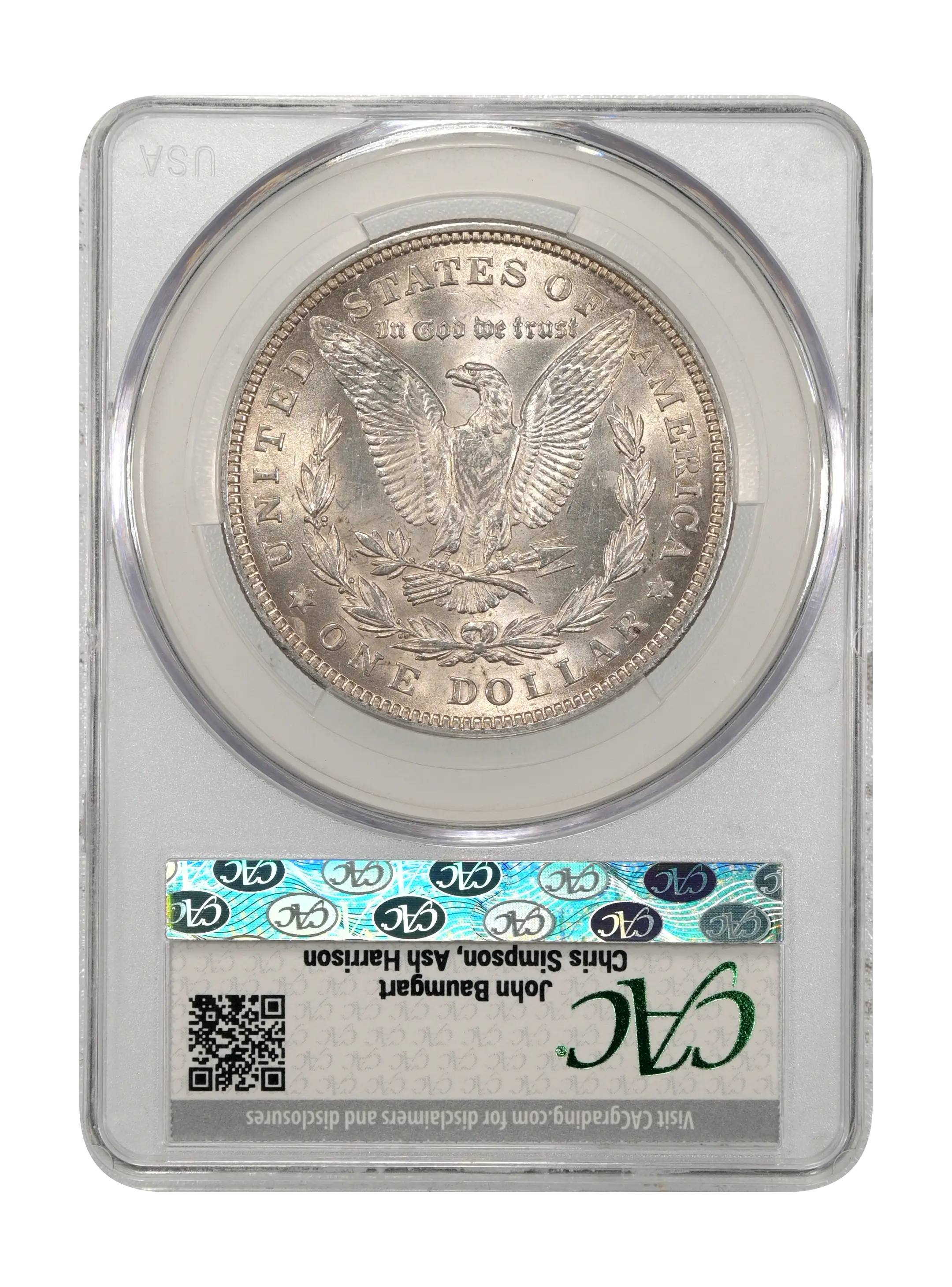 1921 $1  Morgan, Infrequent Reeding, VAM-25A MS thumbnail 3