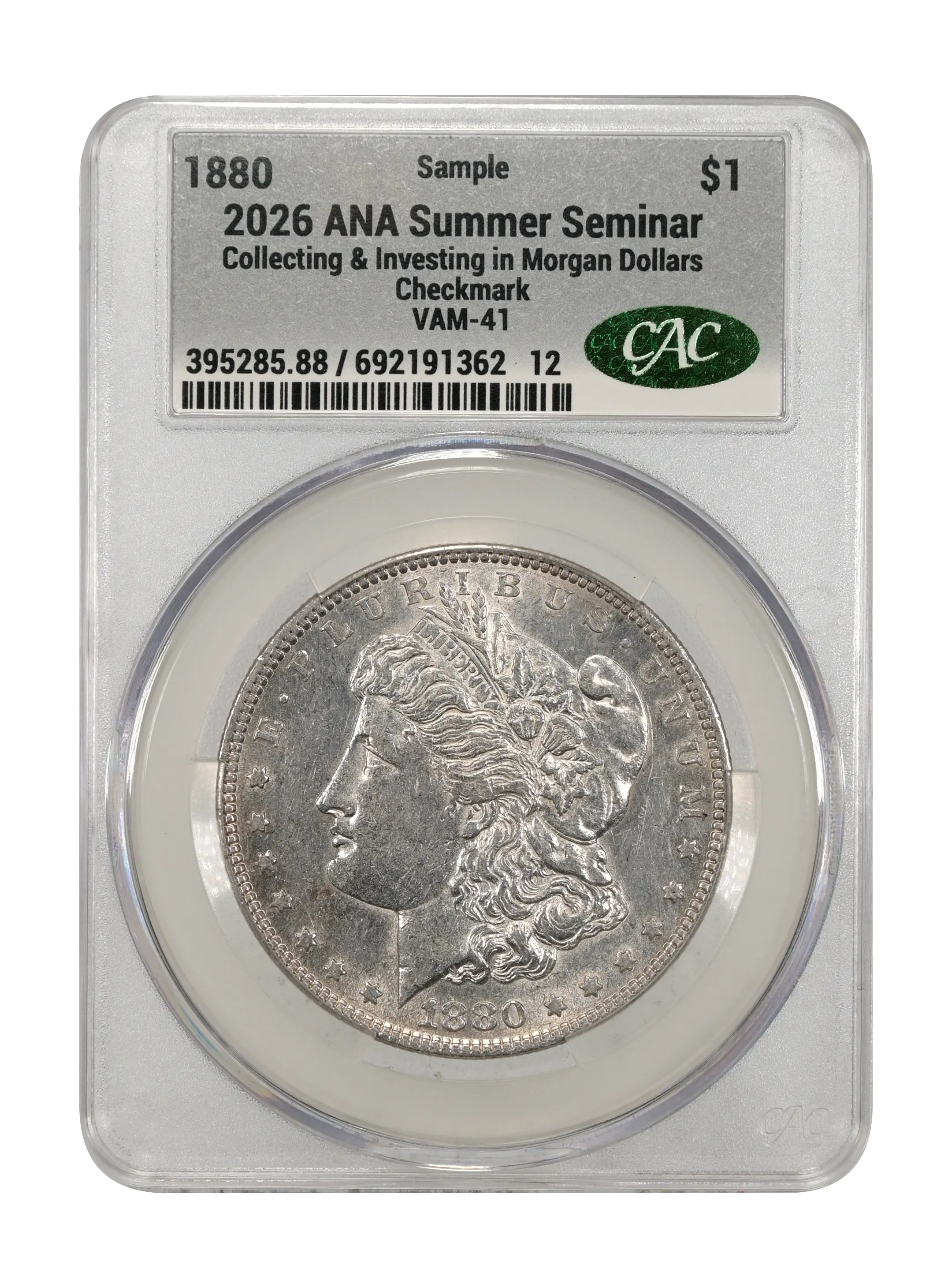 1880 $1 Checkmark, VAM-41 MS