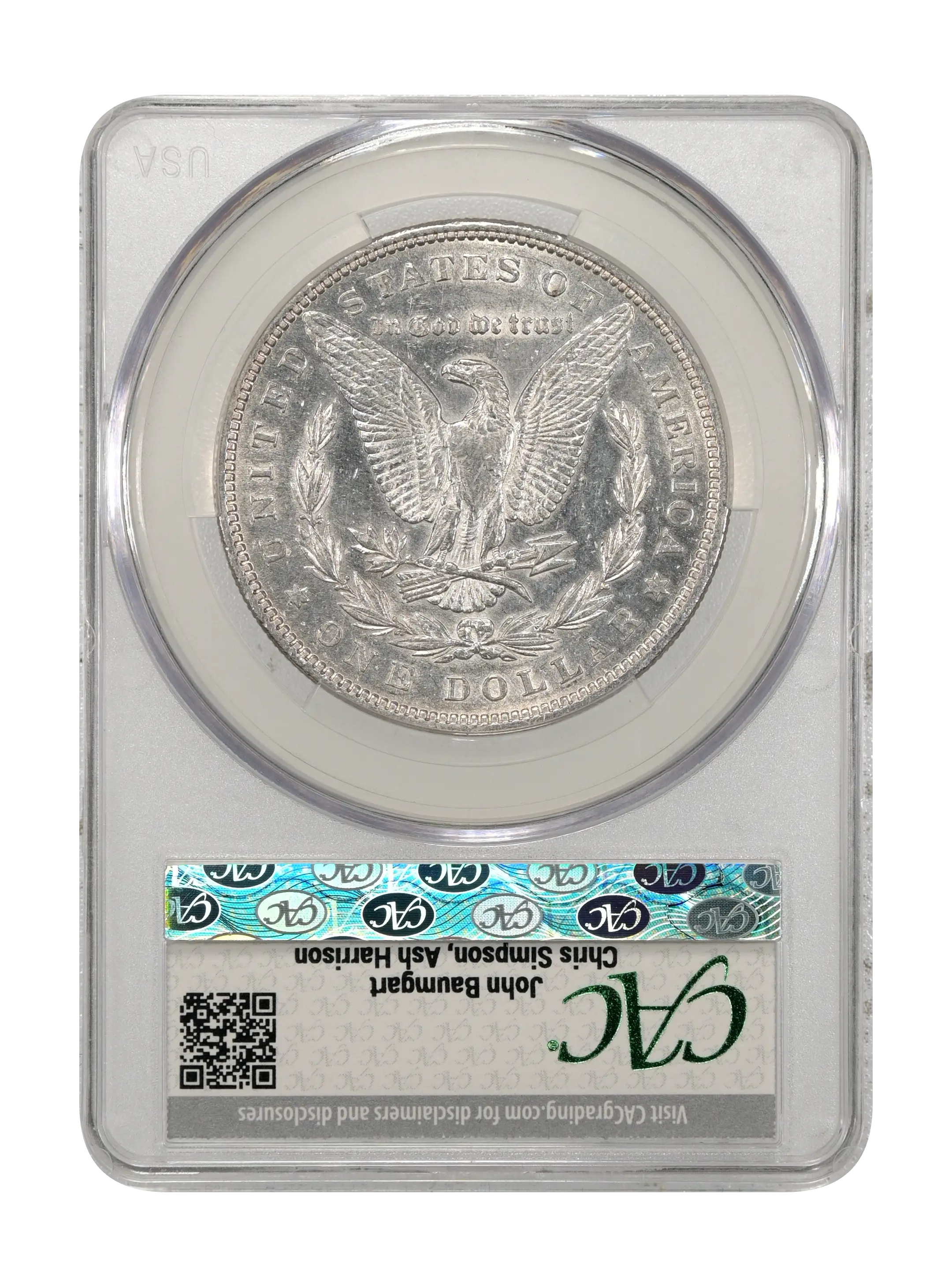 1880 $1  Checkmark, VAM-41 MS thumbnail 2