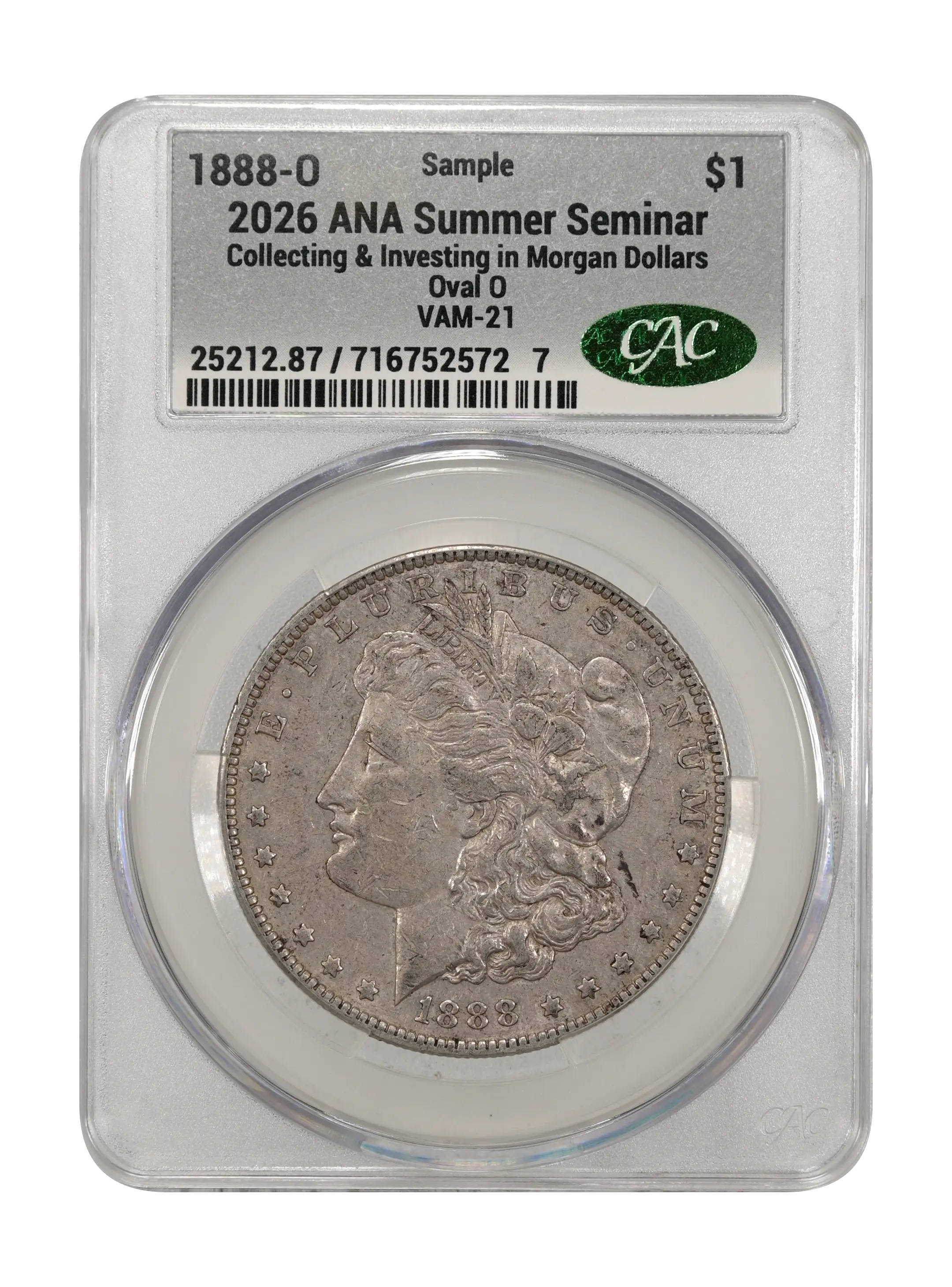1888-O $1  Oval O, VAM-21 MS thumbnail 11
